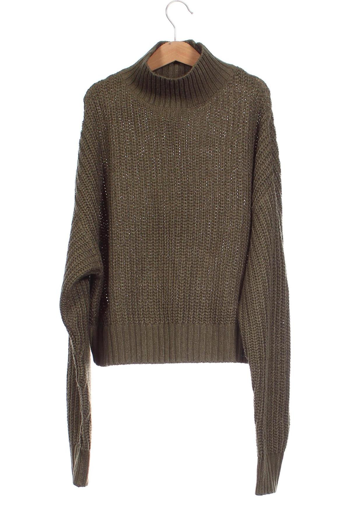 Дамски пуловер H&M Divided, Размер XS, Цвят Зелен, Цена 16,53 лв.