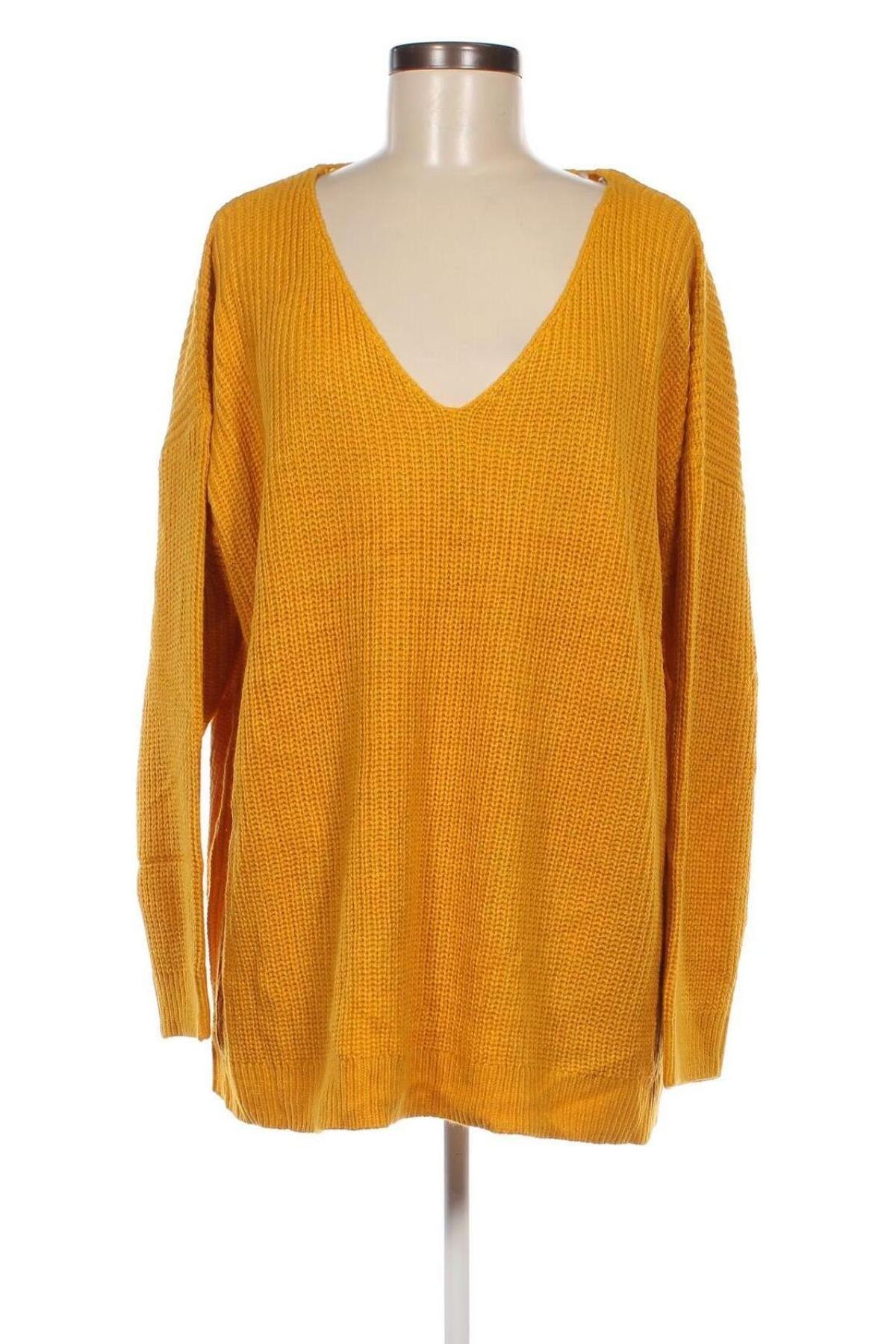 Дамски пуловер Janina, Размер XL, Цвят Жълт, Цена 18,85 лв.
