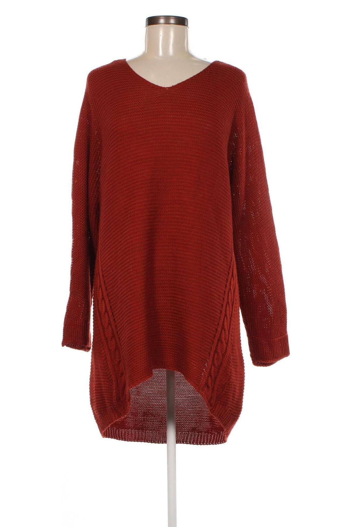 Дамски пуловер Janina, Размер XXL, Цвят Оранжев, Цена 20,30 лв.