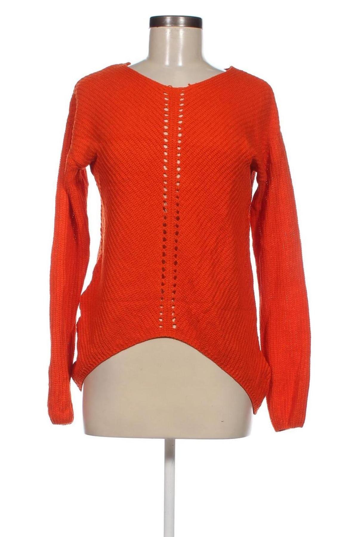 Дамски пуловер Jean Pascale, Размер S, Цвят Оранжев, Цена 15,08 лв.