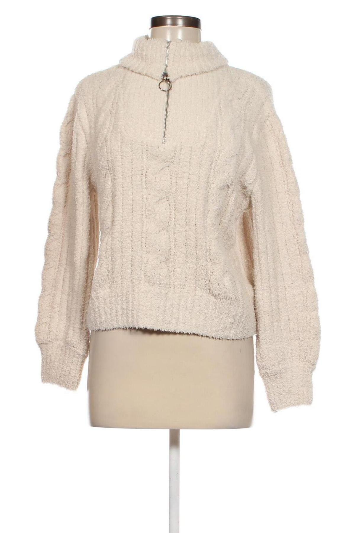 Дамски пуловер Jessica Simpson, Размер M, Цвят Бежов, Цена 22,55 лв.
