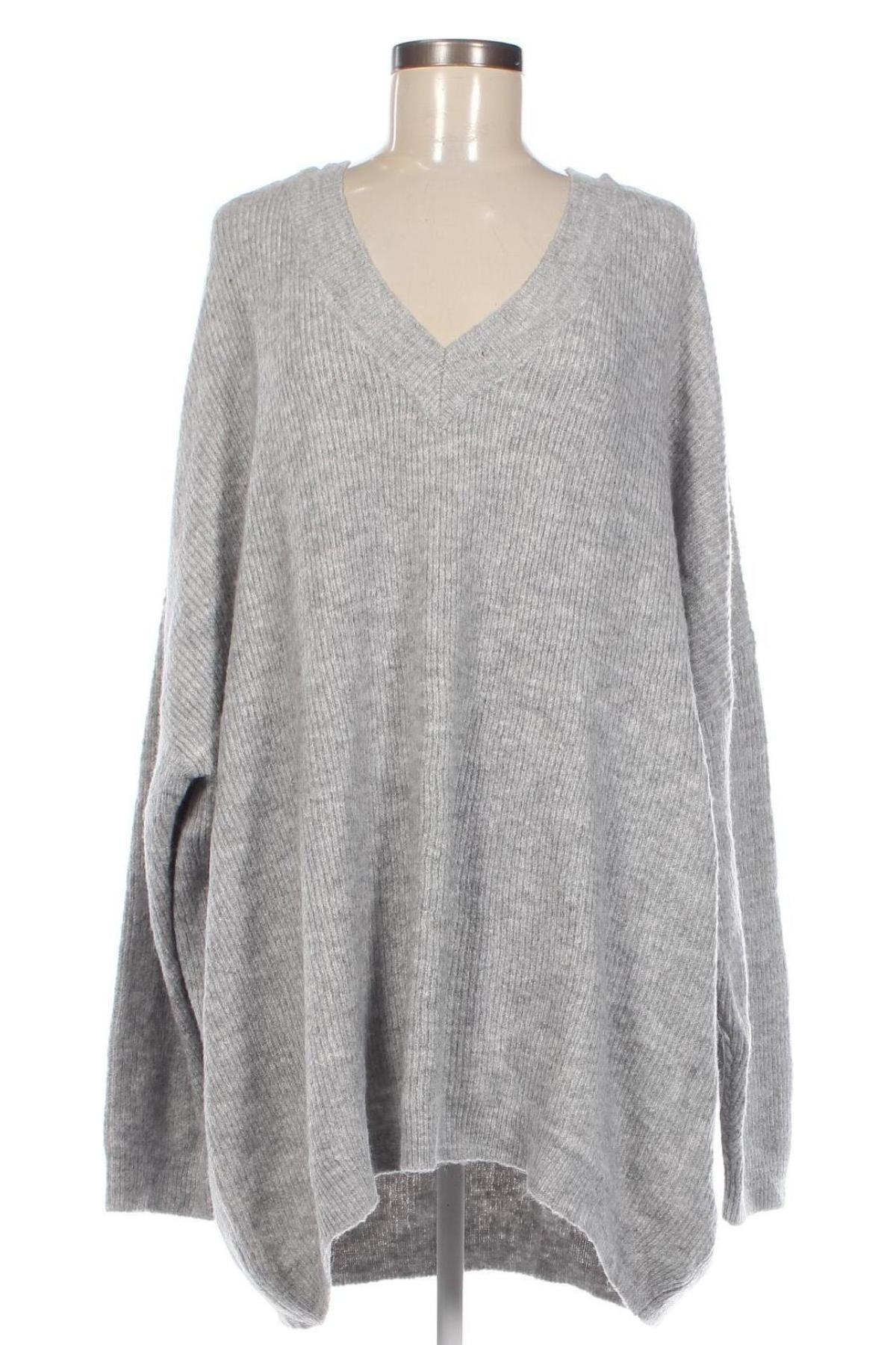 Γυναικείο πουλόβερ Kiabi, Μέγεθος 4XL, Χρώμα Γκρί, Τιμή 17,04 €