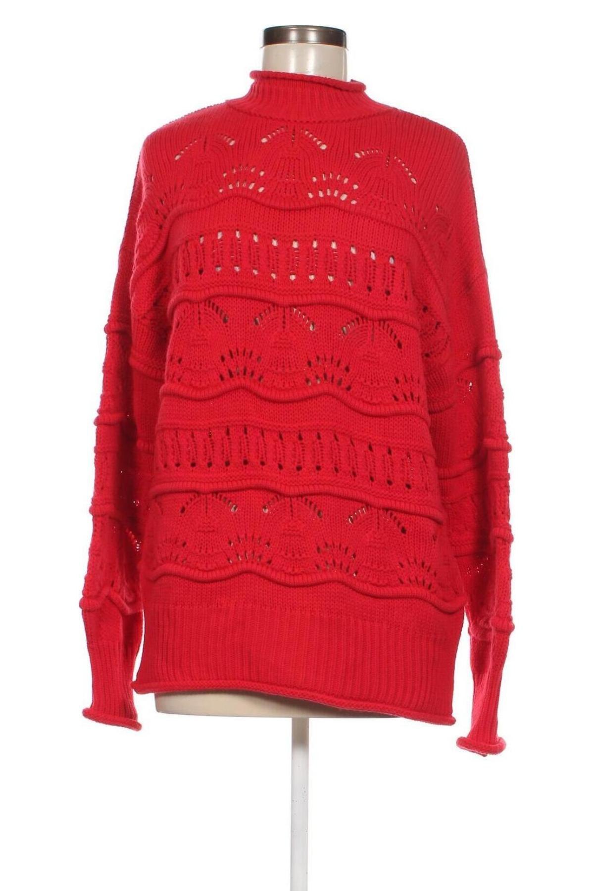 Damenpullover Laura Torelli, Größe L, Farbe Rot, Preis € 9,89