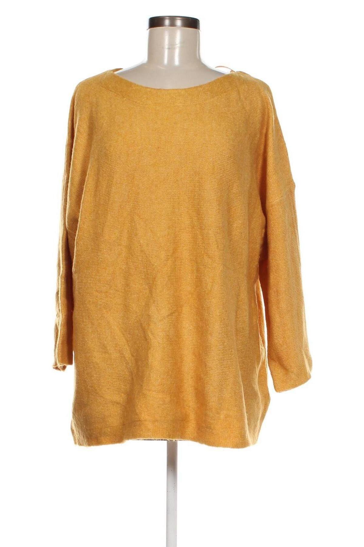 Дамски пуловер Laura Torelli, Размер XL, Цвят Жълт, Цена 18,85 лв.