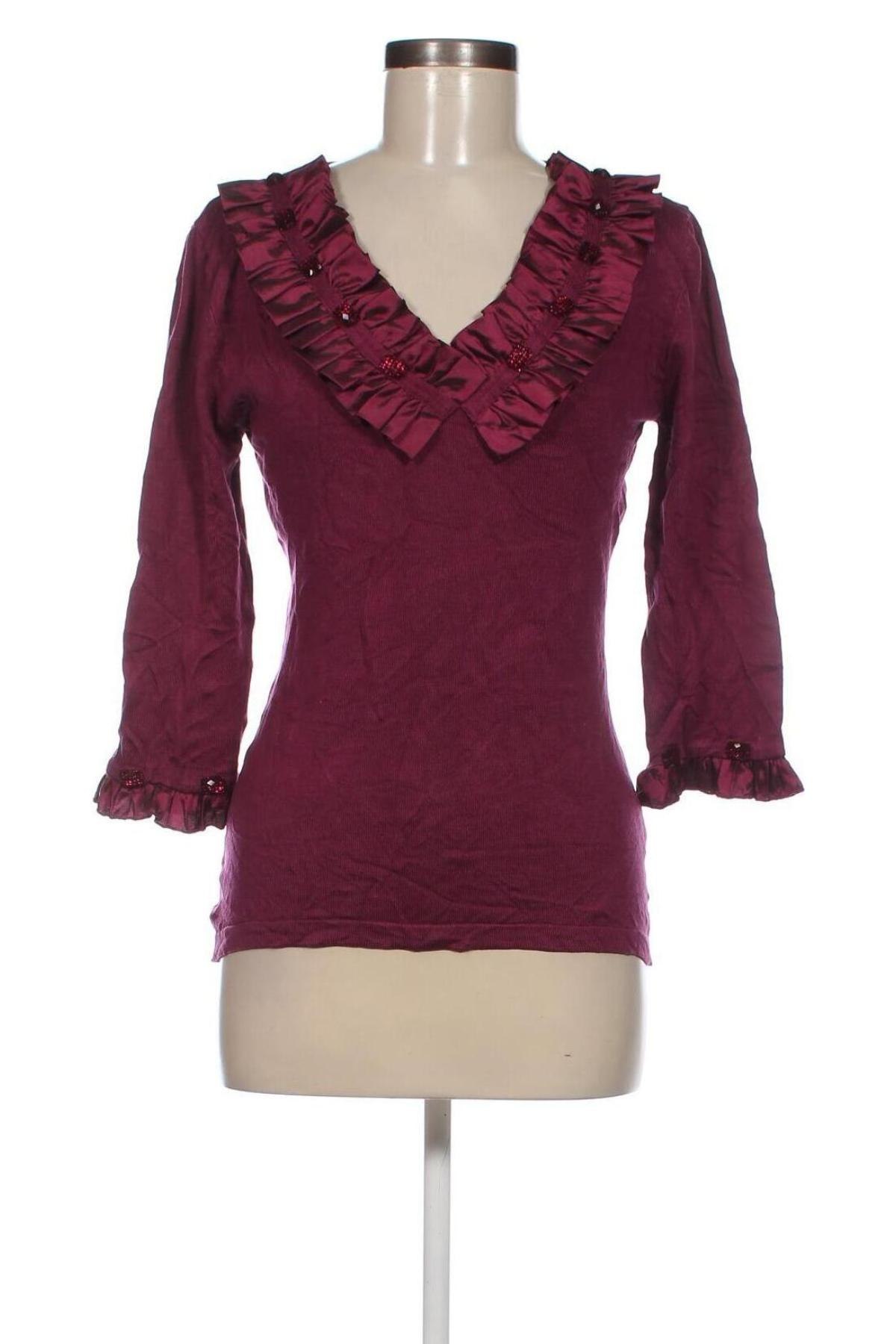 Γυναικείο πουλόβερ Leo Guy, Μέγεθος L, Χρώμα Βιολετί, Τιμή 24,93 €