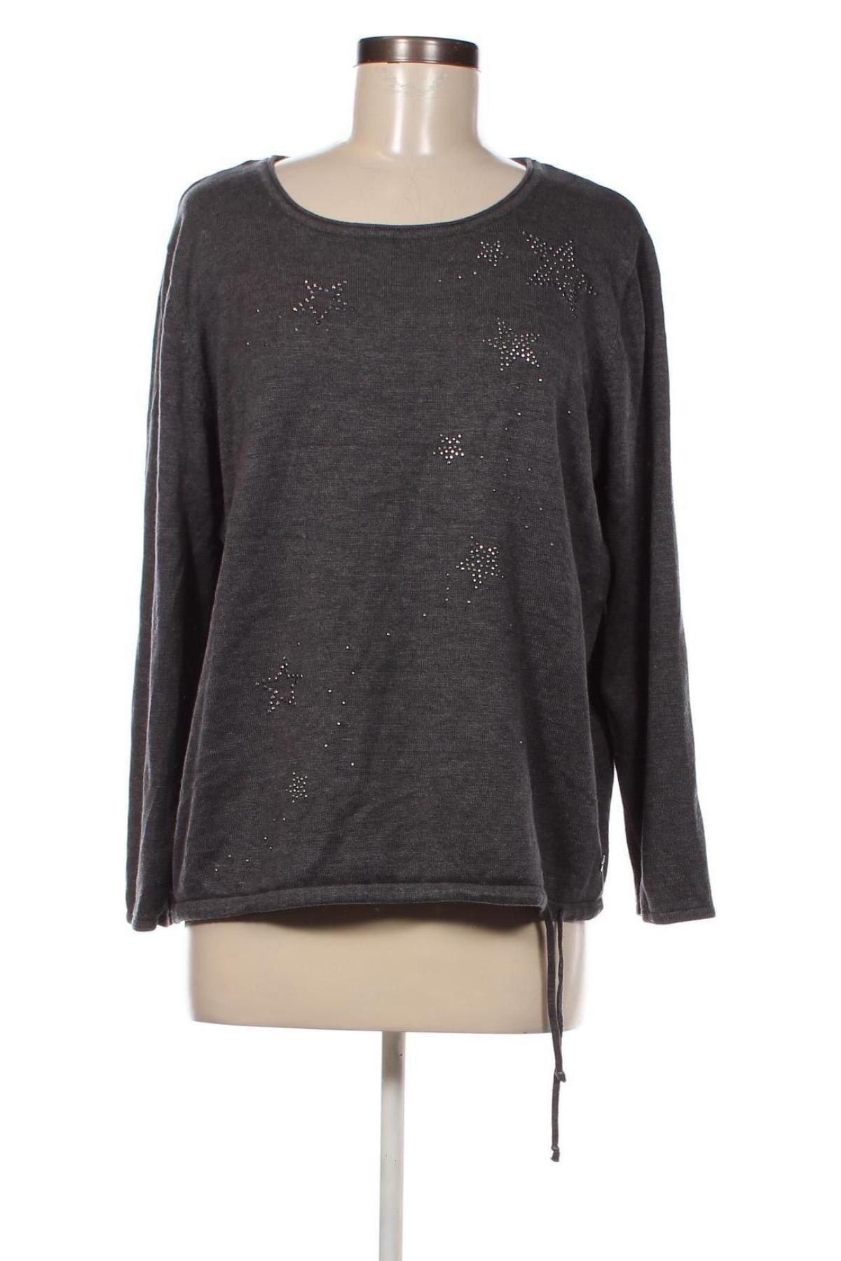 Дамски пуловер Lisa Tossa, Размер XXL, Цвят Сив, Цена 22,55 лв.