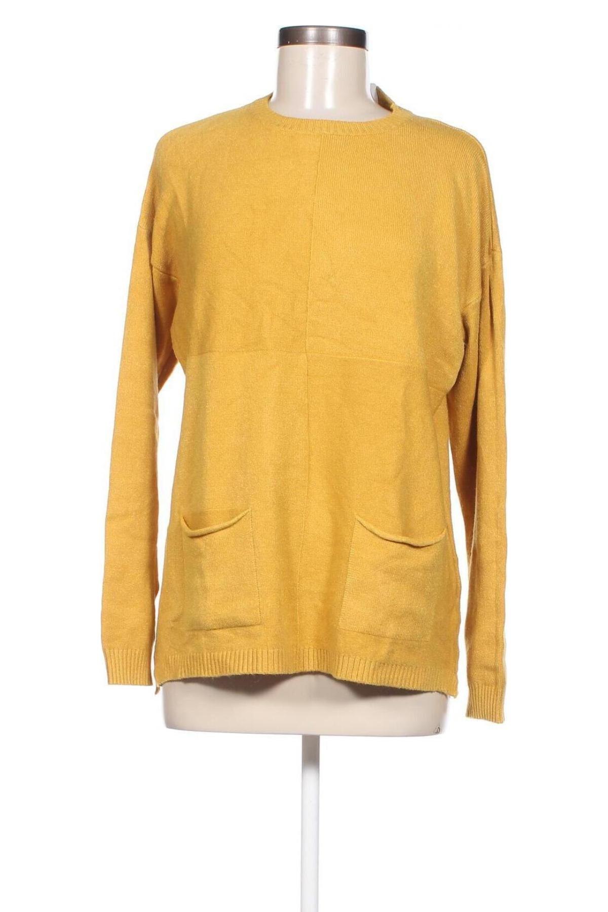 Дамски пуловер M&V, Размер S, Цвят Жълт, Цена 15,95 лв.