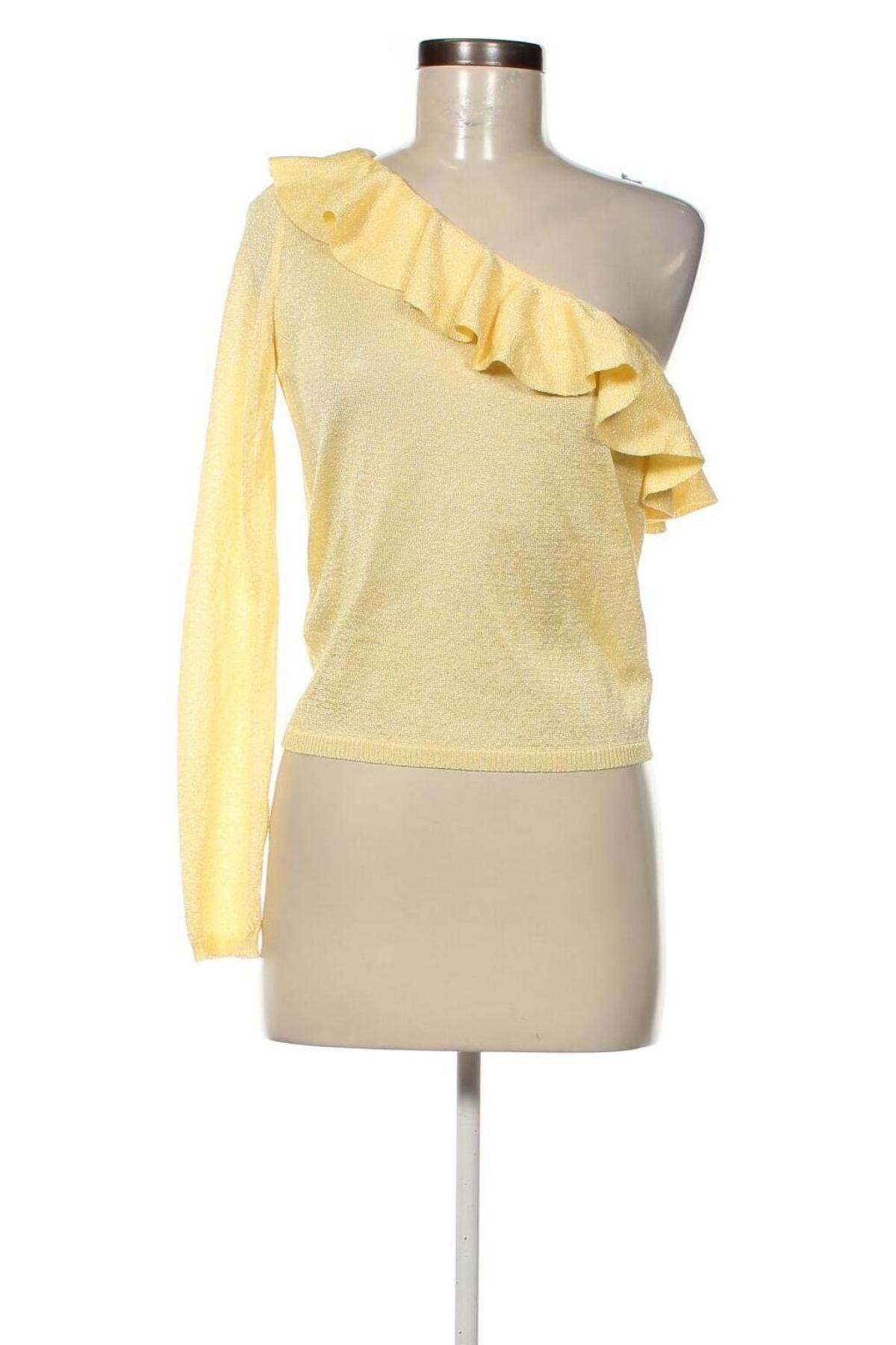 Дамски пуловер Mango, Размер L, Цвят Жълт, Цена 34,10 лв.
