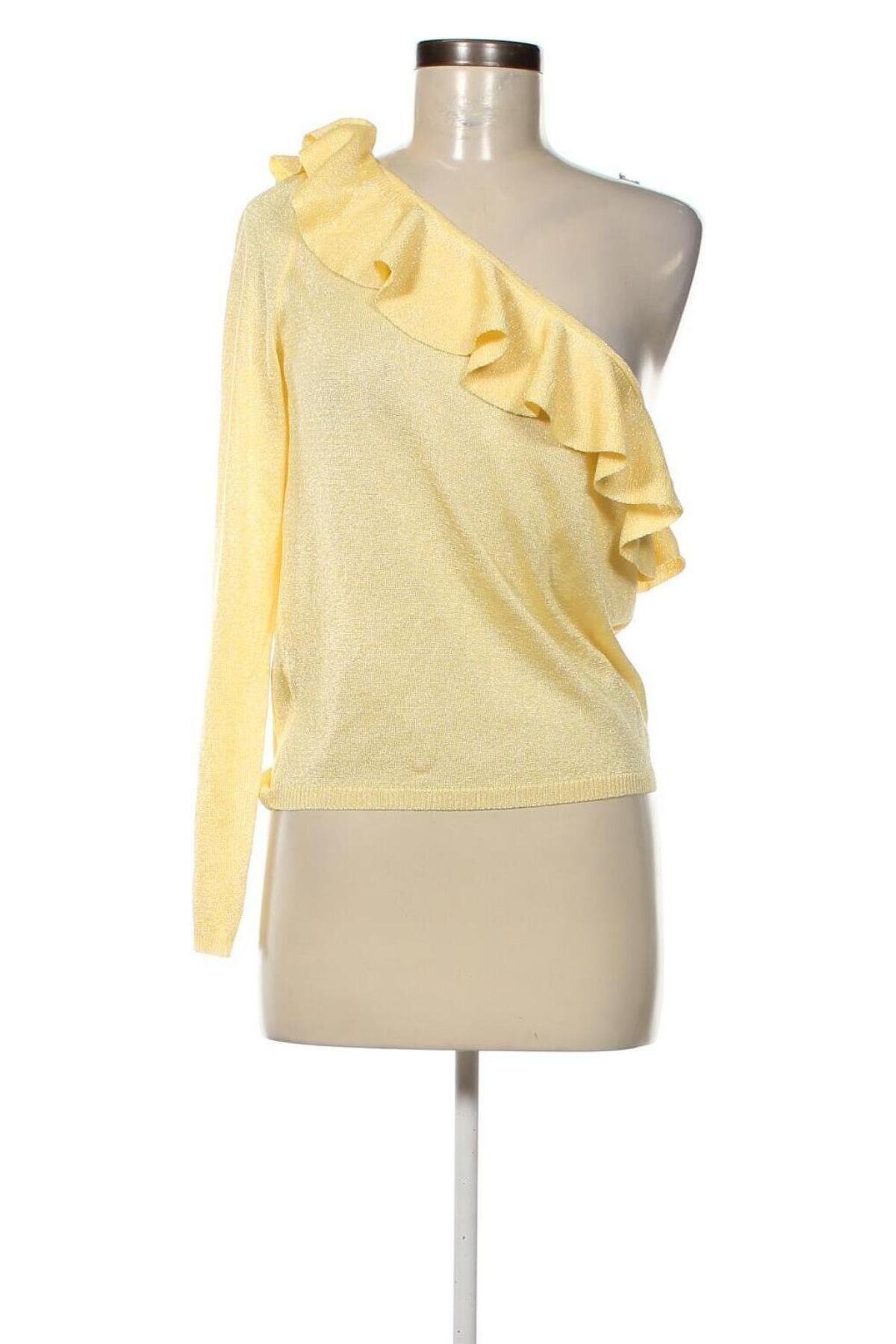 Дамски пуловер Mango, Размер XL, Цвят Жълт, Цена 34,10 лв.