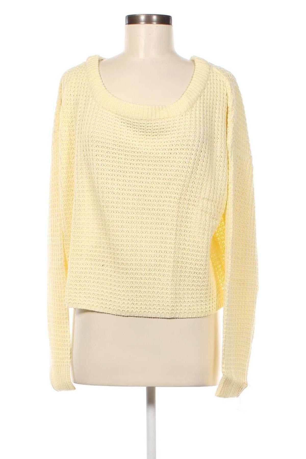 Дамски пуловер Missguided, Размер XL, Цвят Жълт, Цена 26,22 лв.