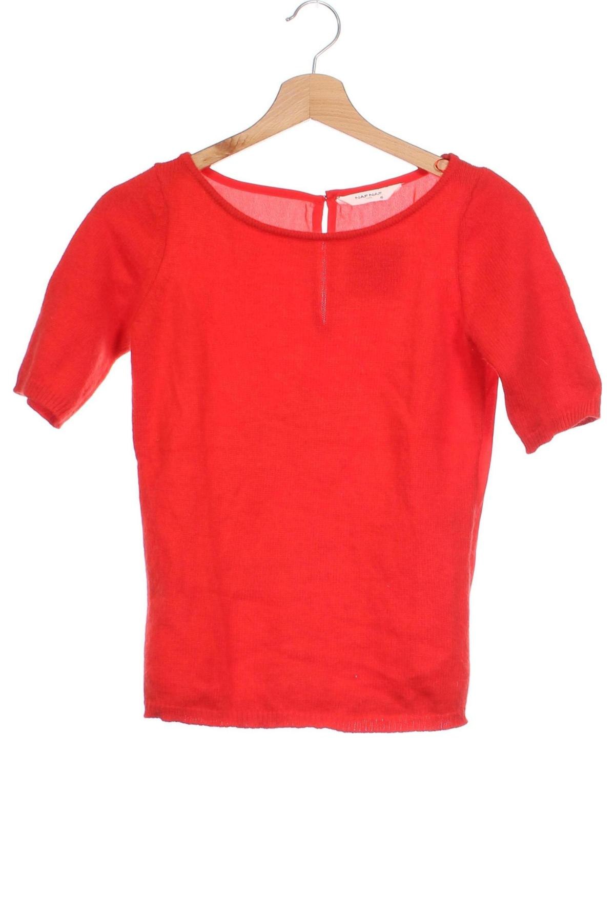 Γυναικείο πουλόβερ Naf Naf, Μέγεθος XS, Χρώμα Κόκκινο, Τιμή 14,28 €
