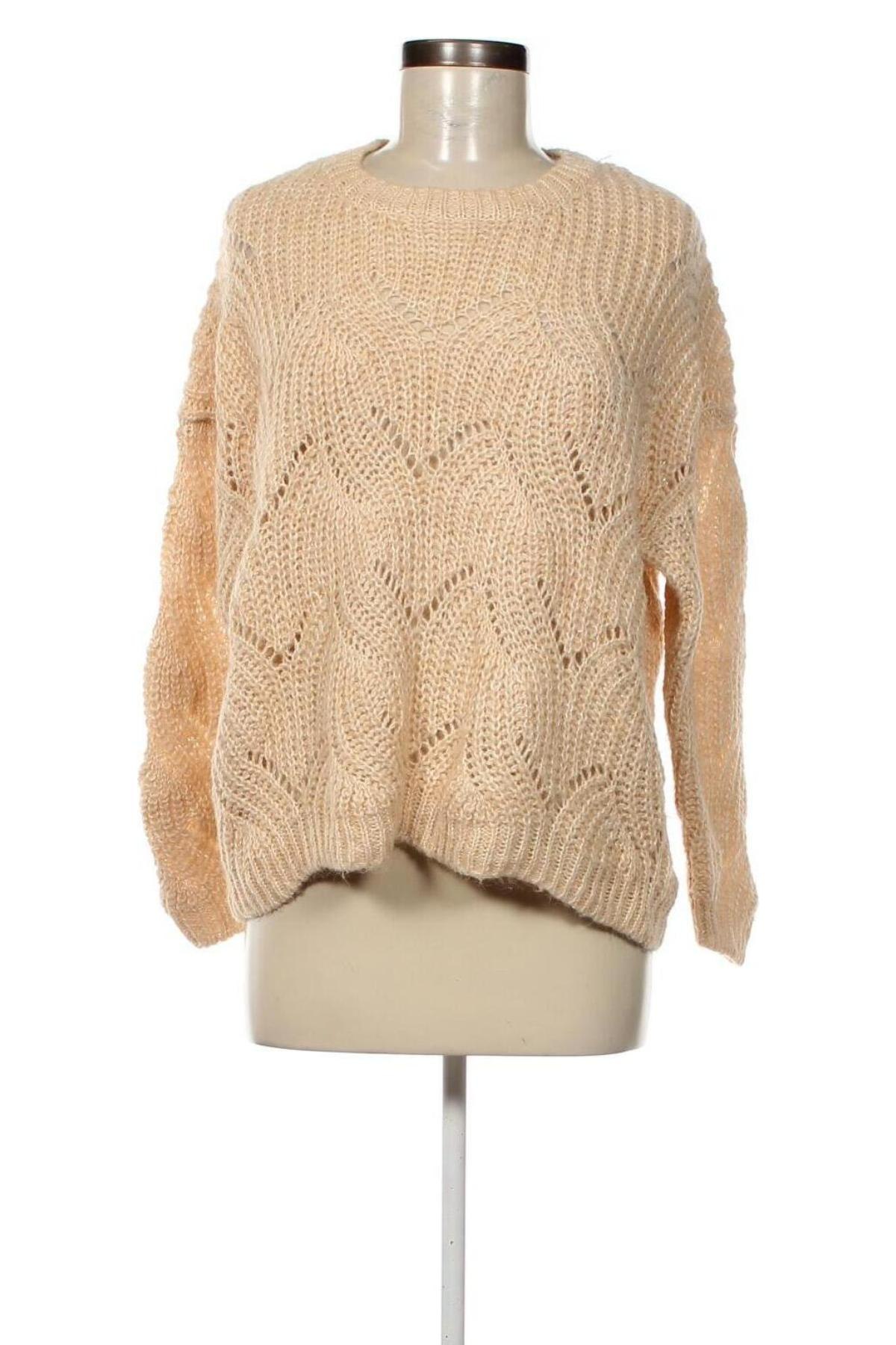 Дамски пуловер ONLY, Размер L, Цвят Екрю, Цена 14,85 лв.