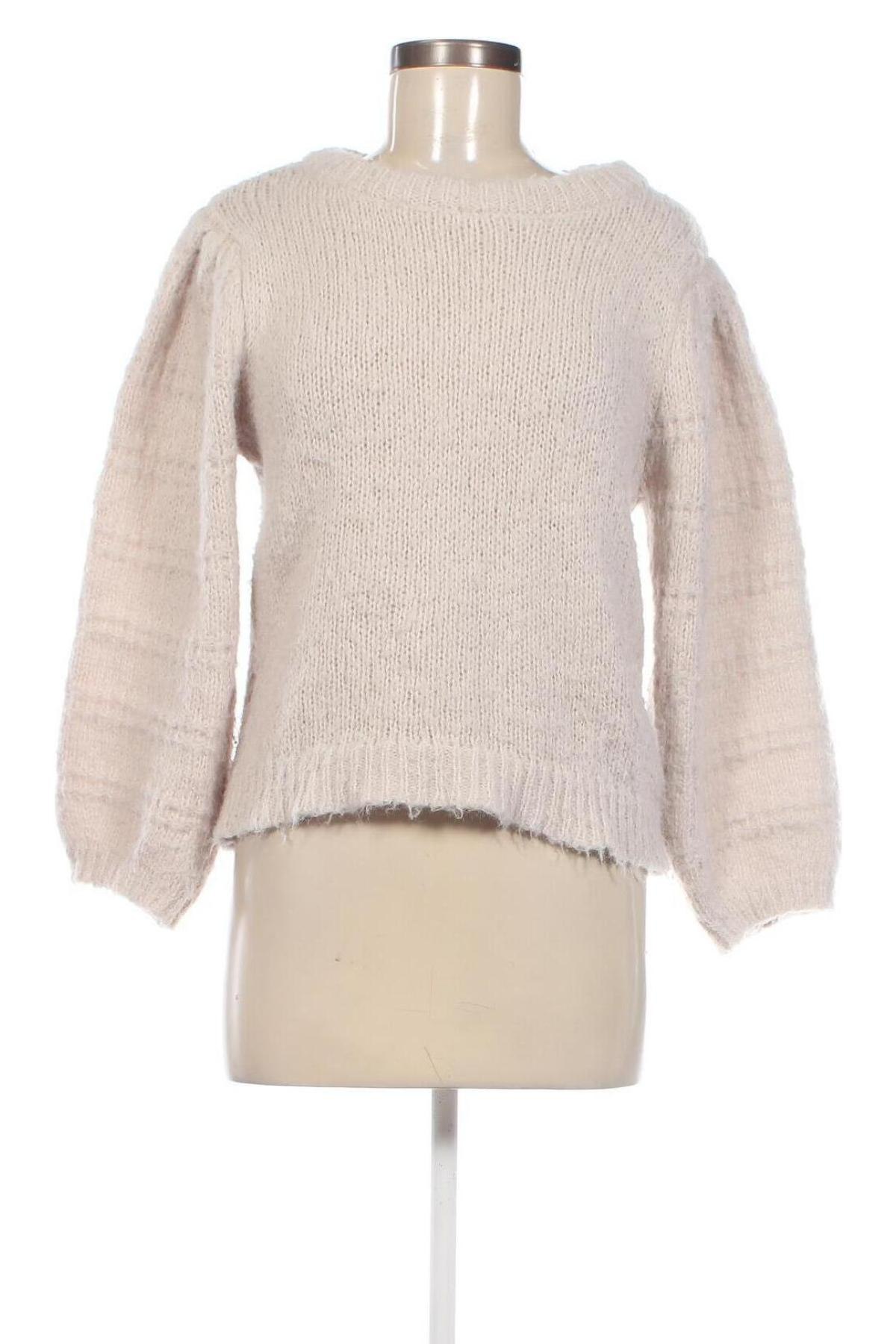 Дамски пуловер ONLY, Размер M, Цвят Бежов, Цена 13,23 лв.