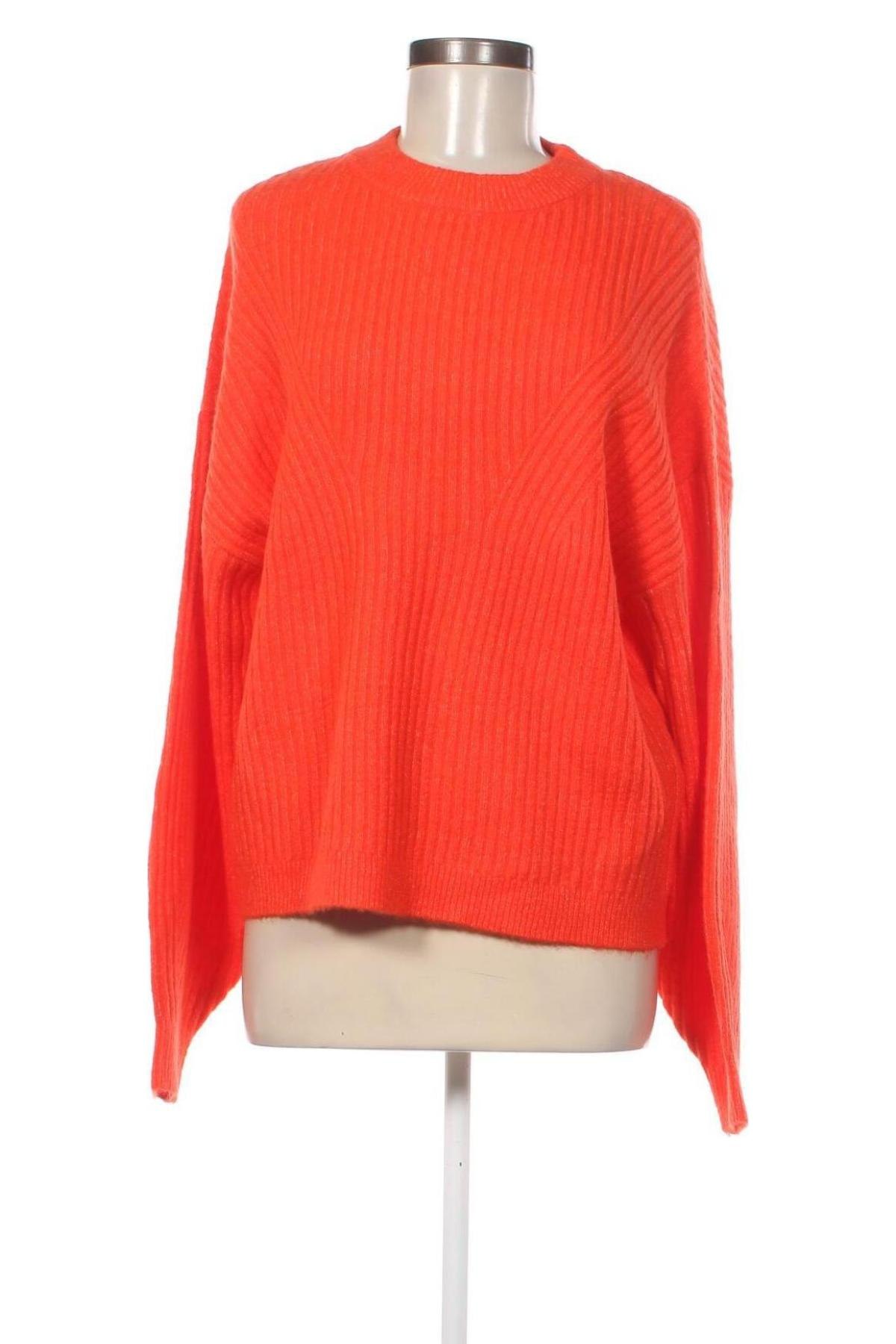 Дамски пуловер Pieces, Размер L, Цвят Оранжев, Цена 35,34 лв.