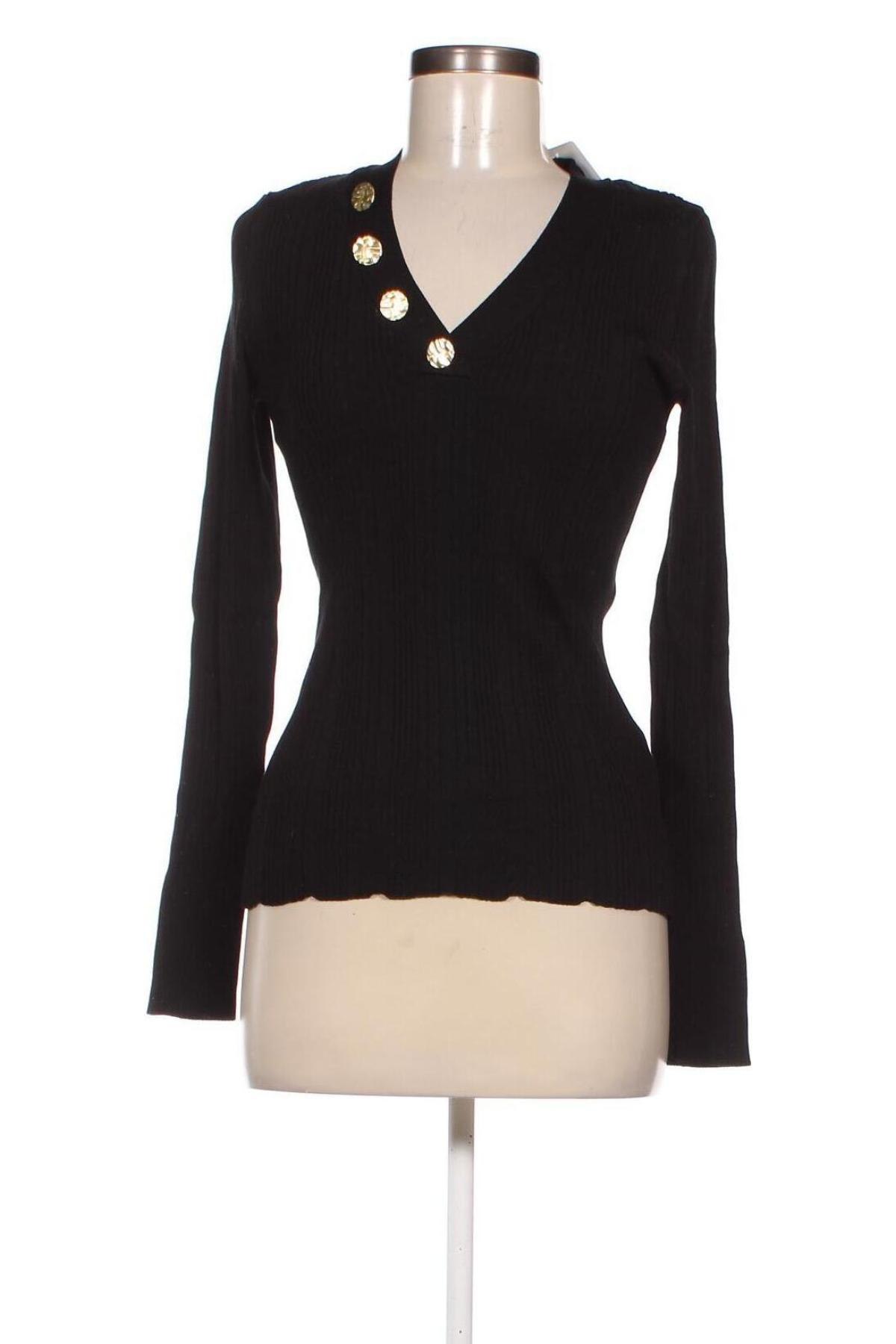 Дамски пуловер Reserved, Размер L, Цвят Черен, Цена 17,60 лв.