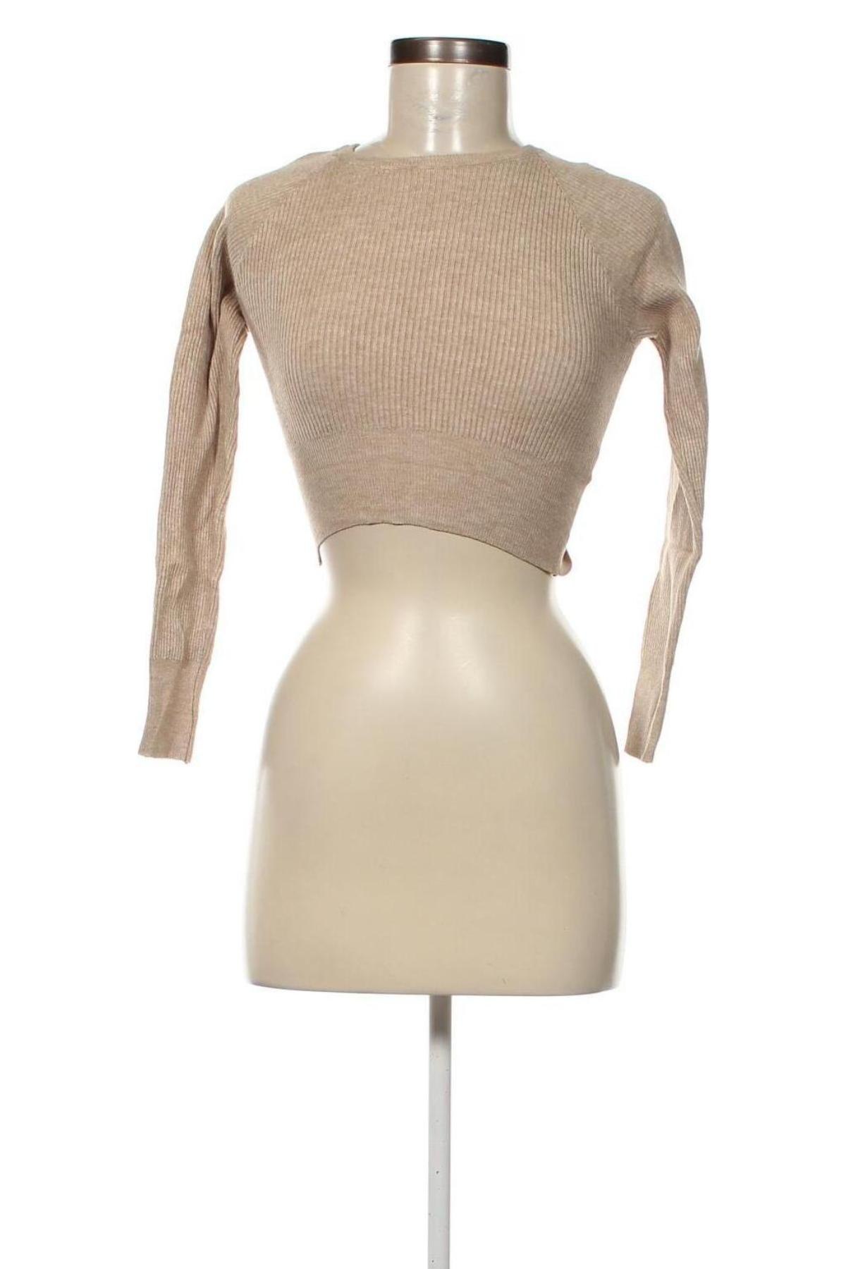 Γυναικείο πουλόβερ SHEIN, Μέγεθος XS, Χρώμα  Μπέζ, Τιμή 9,87 €
