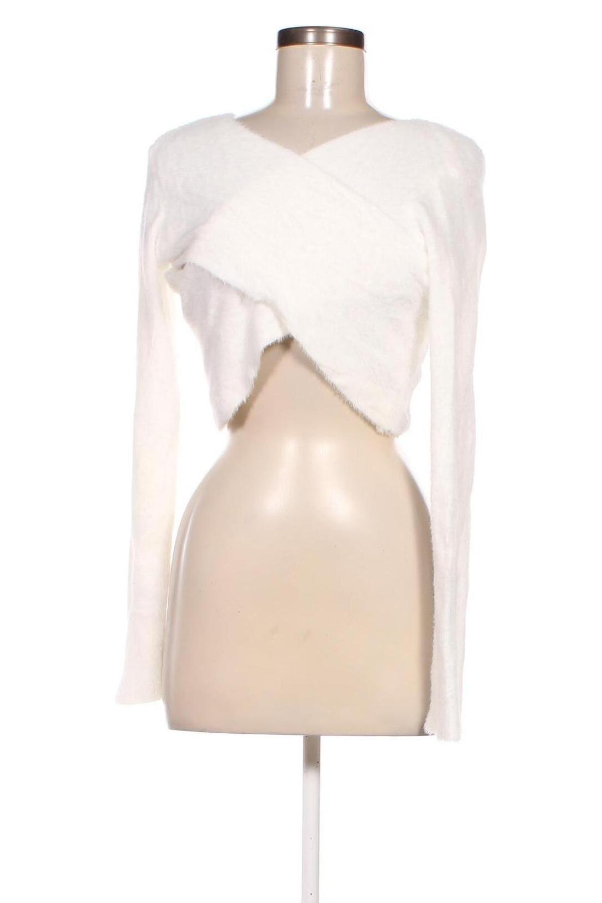 Pulover de femei SHEIN, Mărime L, Culoare Alb, Preț 52,46 Lei