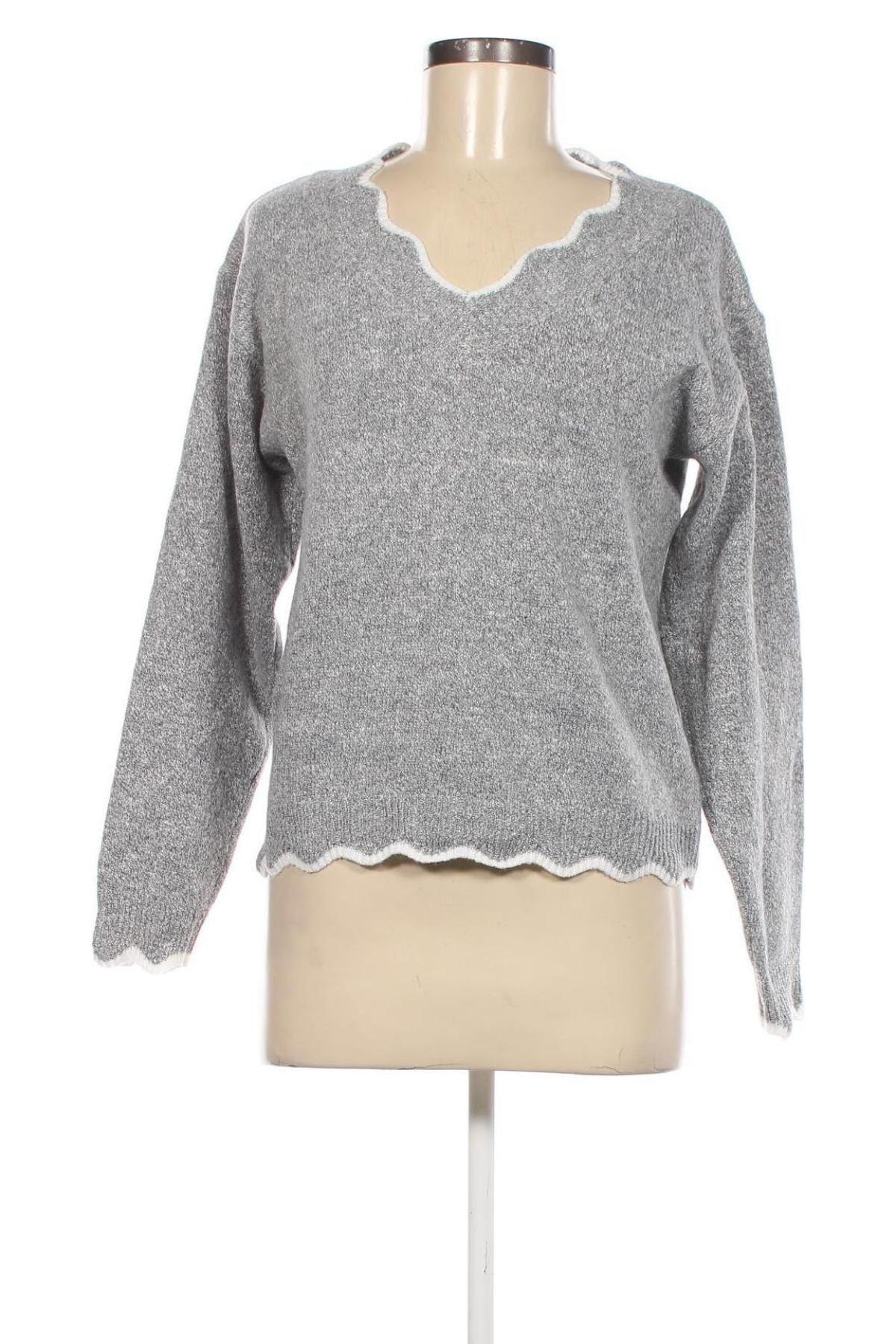 Дамски пуловер SHEIN, Размер S, Цвят Сив, Цена 25,30 лв.