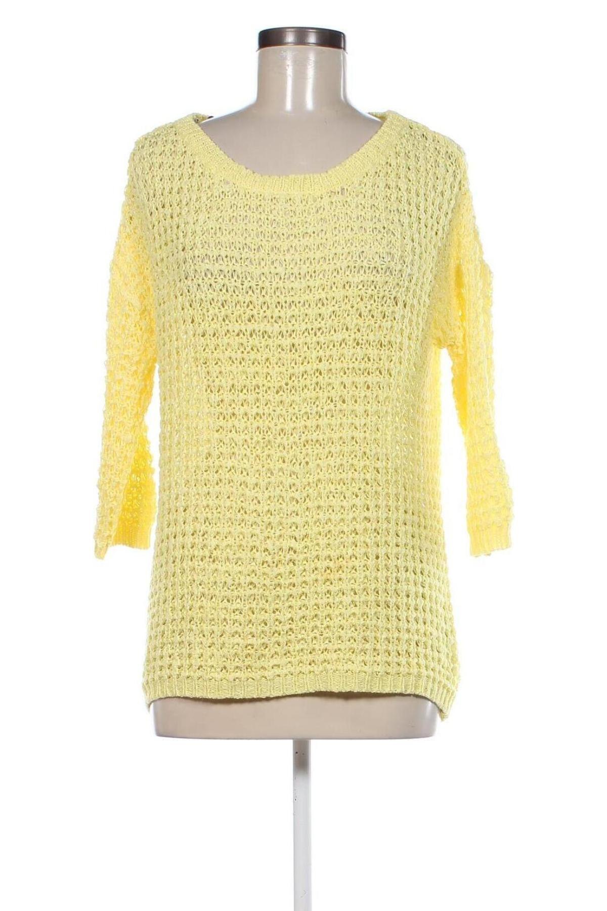 Дамски пуловер Sally & Circle, Размер M, Цвят Жълт, Цена 11,25 лв.