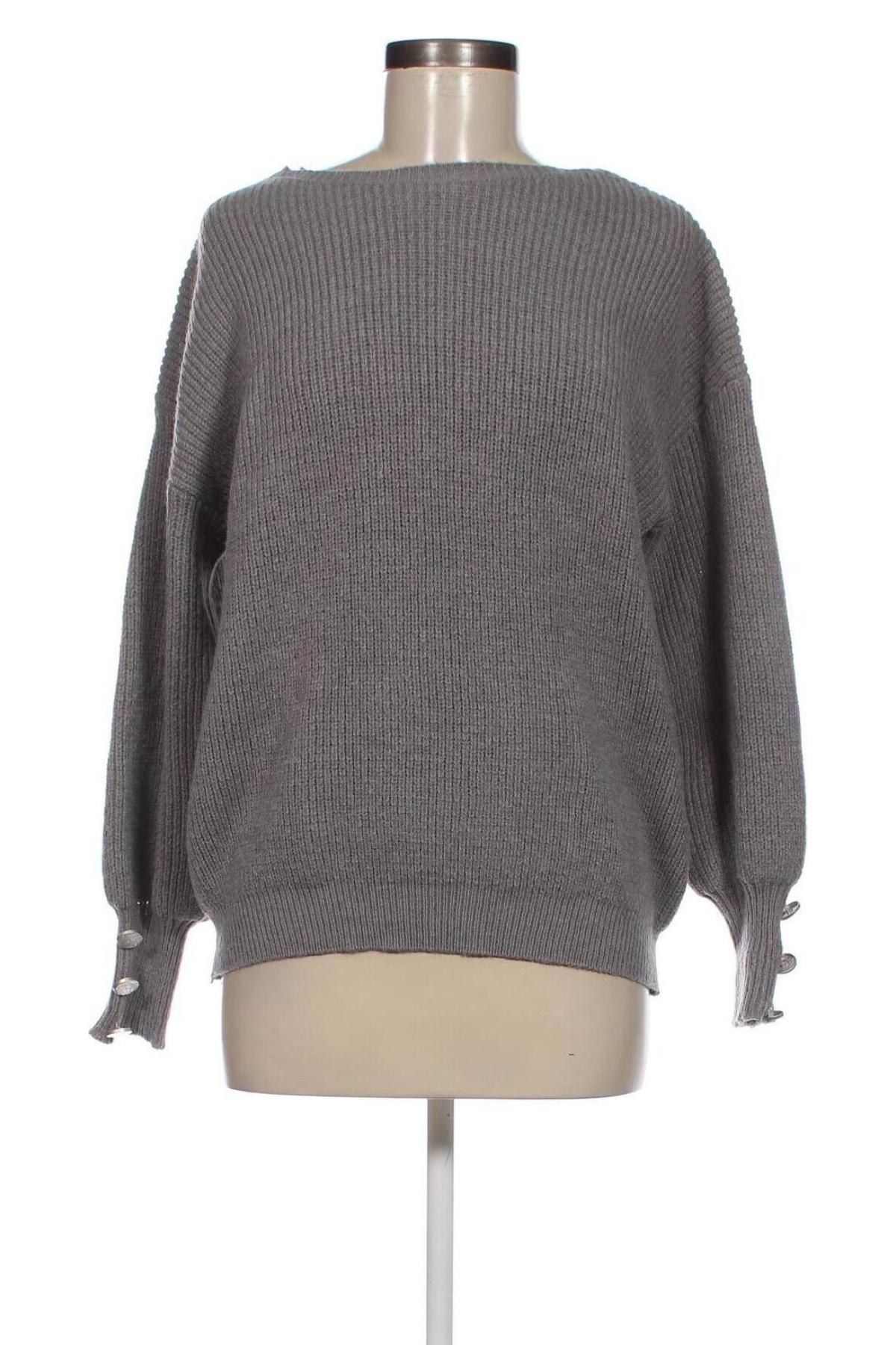 Дамски пуловер Sheilay, Размер L, Цвят Сив, Цена 15,08 лв.