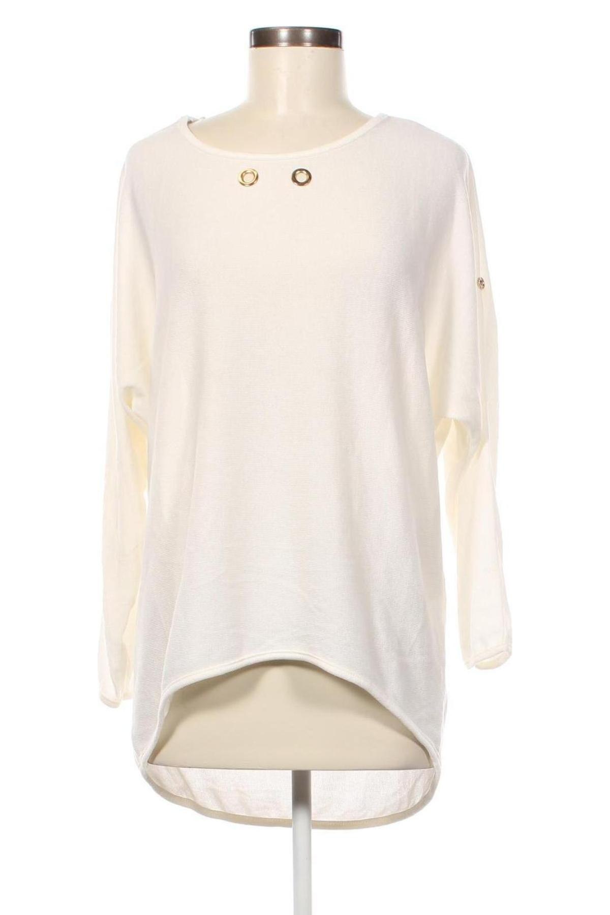 Дамски пуловер Styleboom, Размер M, Цвят Бял, Цена 15,08 лв.