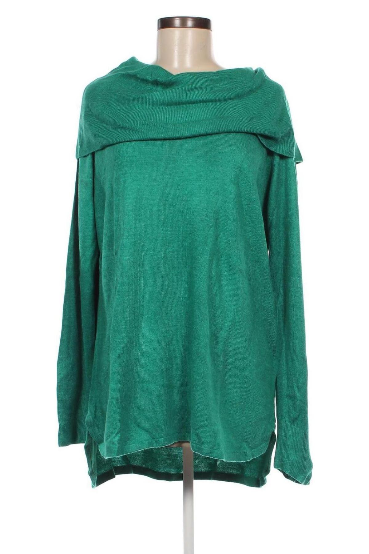 Дамски пуловер Suzanne Grae, Размер L, Цвят Зелен, Цена 26,75 лв.