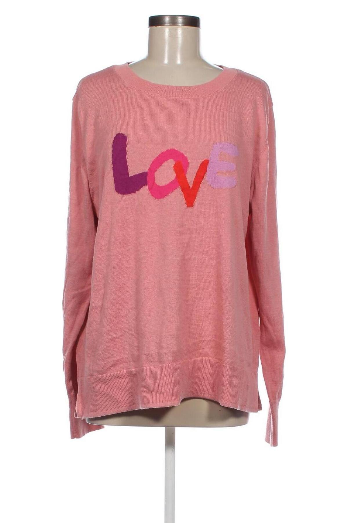 Дамски пуловер Time and tru, Размер XXL, Цвят Розов, Цена 20,30 лв.