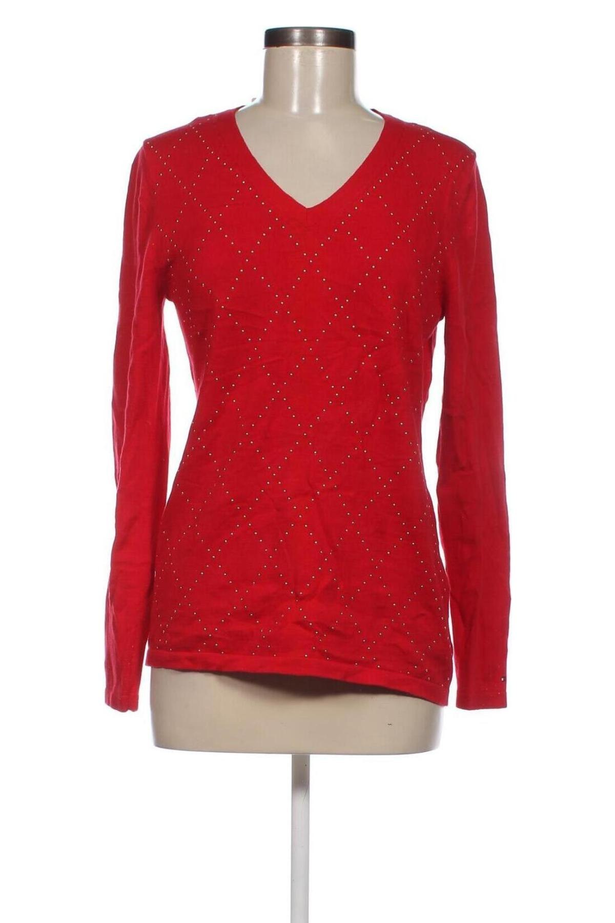 Дамски пуловер Tommy Hilfiger, Размер M, Цвят Червен, Цена 67,58 лв.
