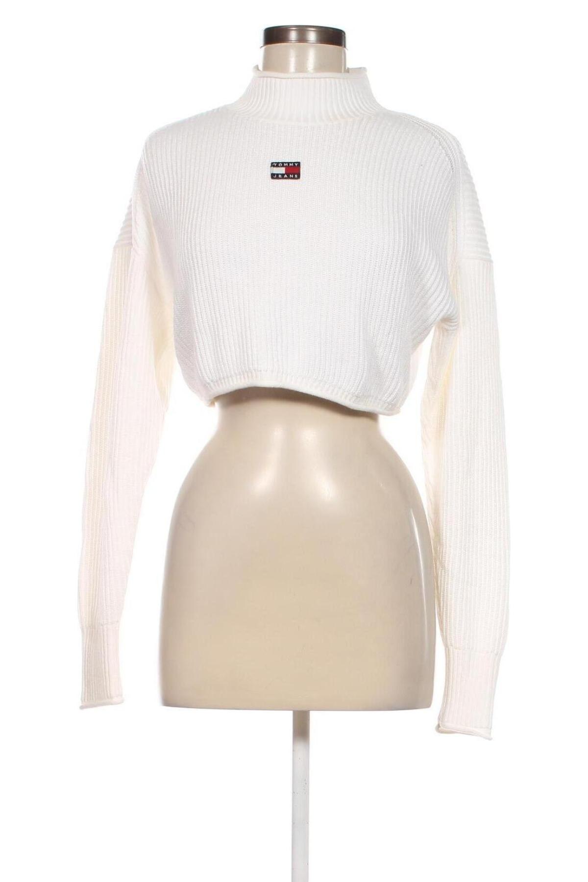 Γυναικείο πουλόβερ Tommy Jeans, Μέγεθος S, Χρώμα Λευκό, Τιμή 67,47 €
