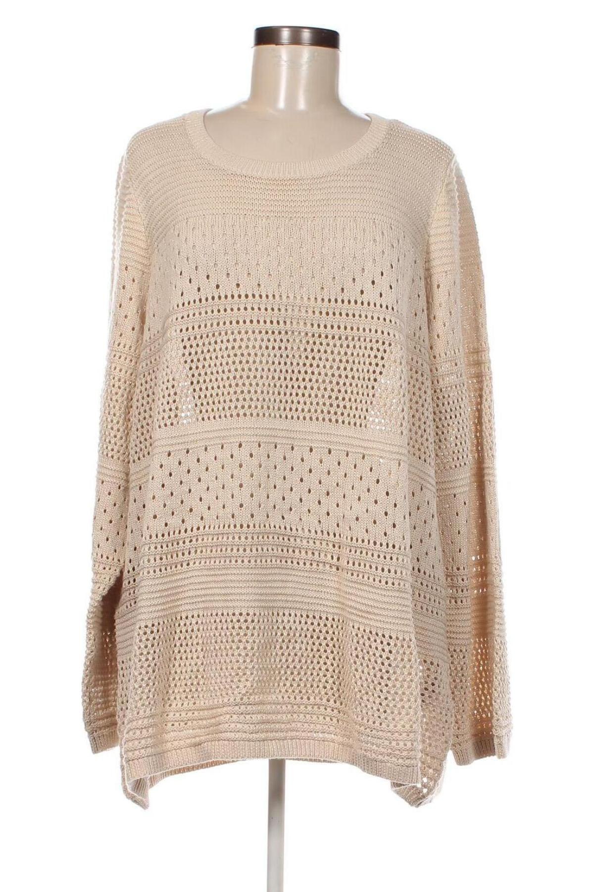 Damenpullover Ulla Popken, Größe XXL, Farbe Beige, Preis € 19,97