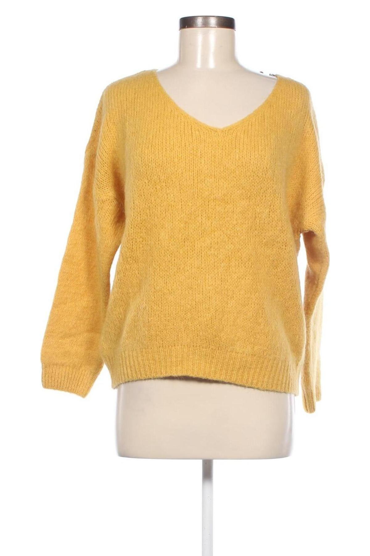 Damenpullover V Milano, Größe M, Farbe Gelb, Preis 10,49 €