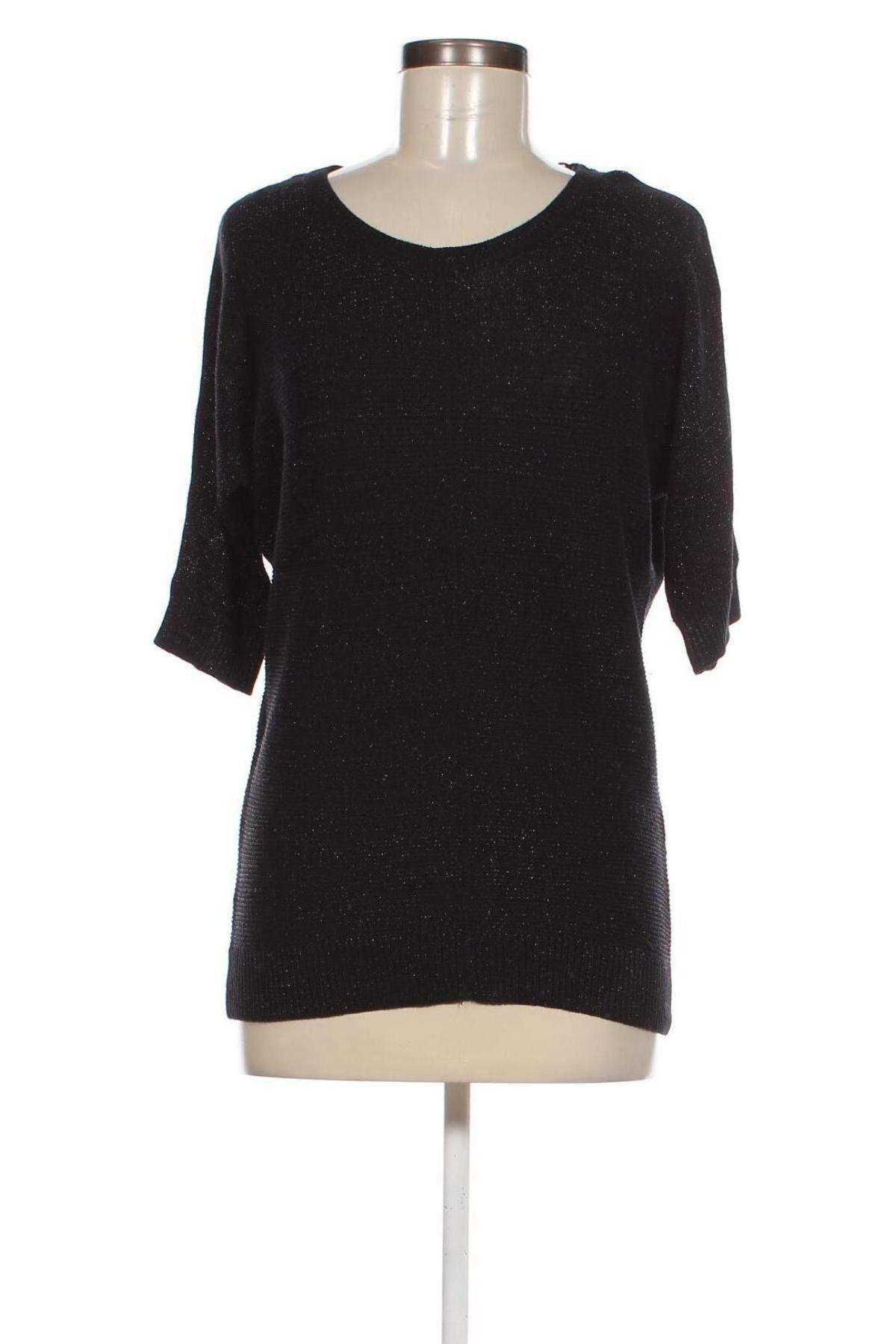 Дамски пуловер Yessica, Размер M, Цвят Черен, Цена 15,95 лв.