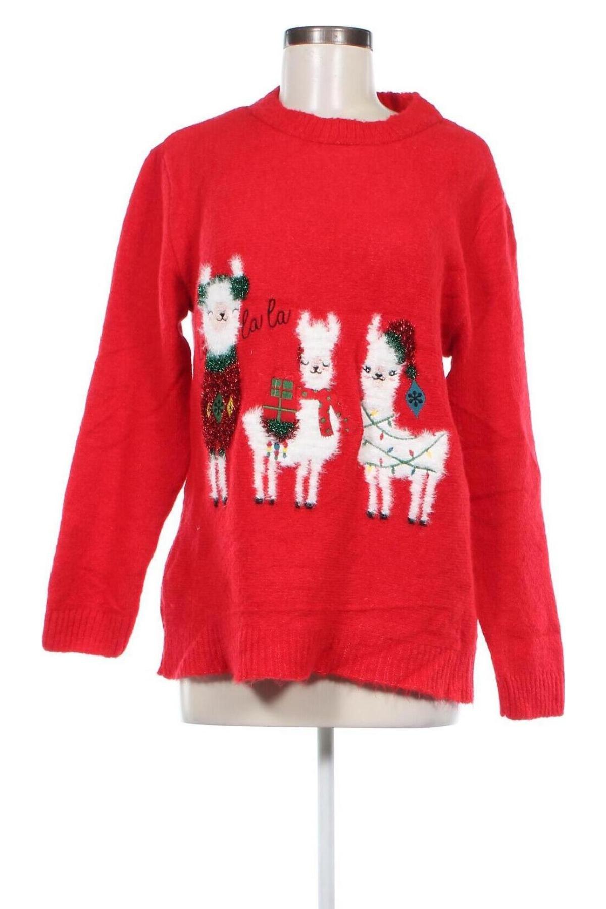 Дамски пуловер Yessica, Размер XL, Цвят Червен, Цена 18,85 лв.