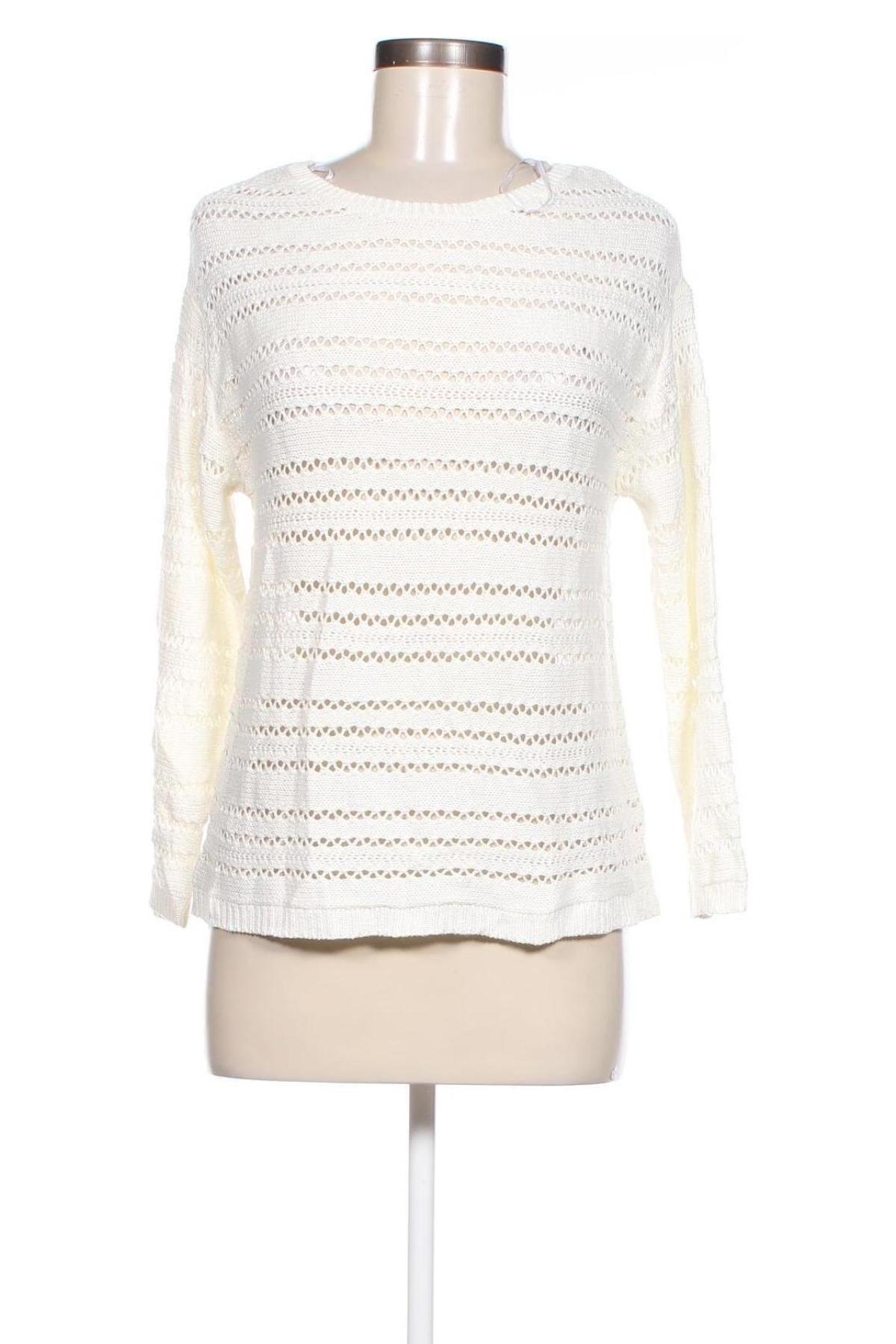 Дамски пуловер Zabaione, Размер M, Цвят Бял, Цена 22,55 лв.