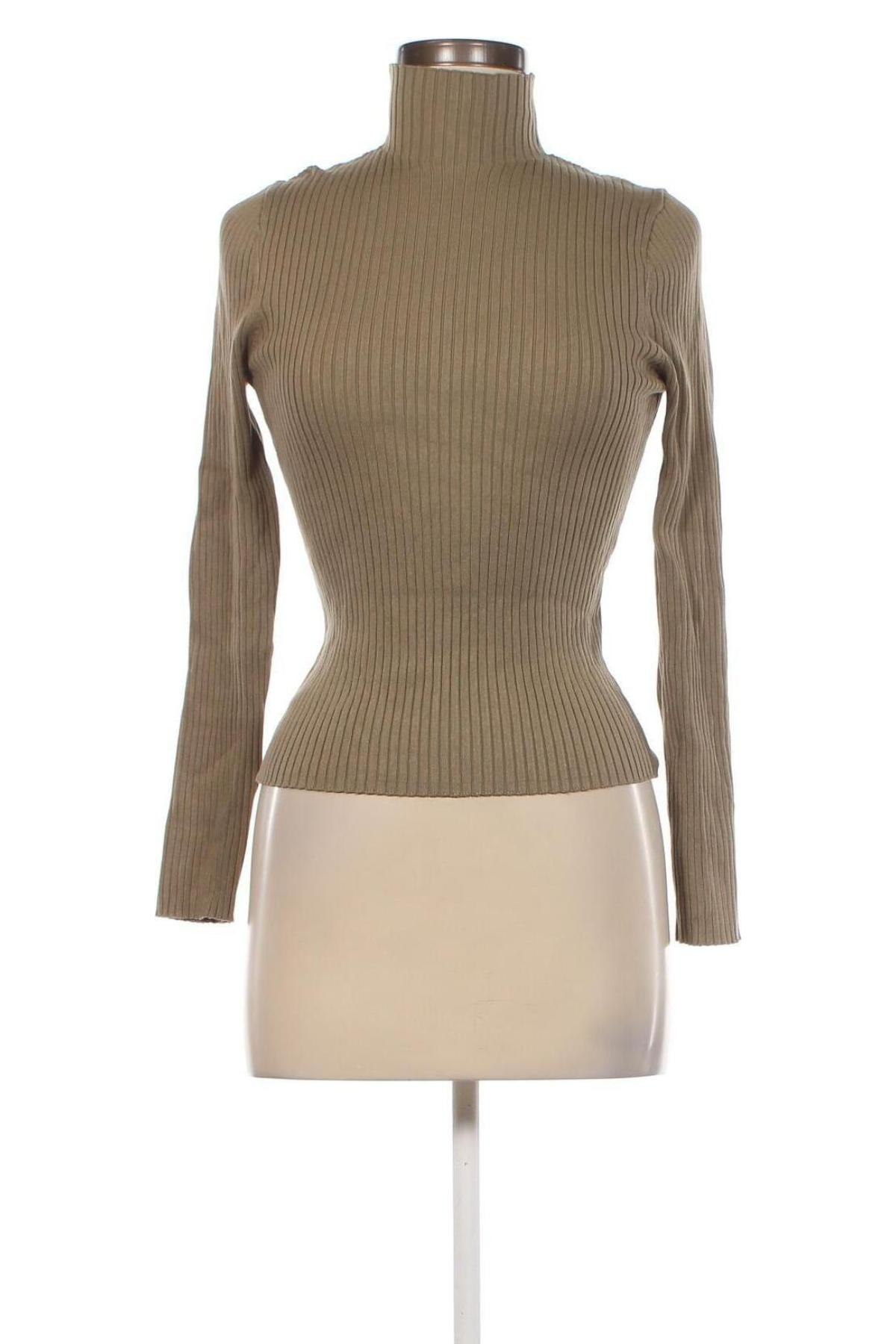 Дамски пуловер Zara, Размер L, Цвят Зелен, Цена 13,23 лв.