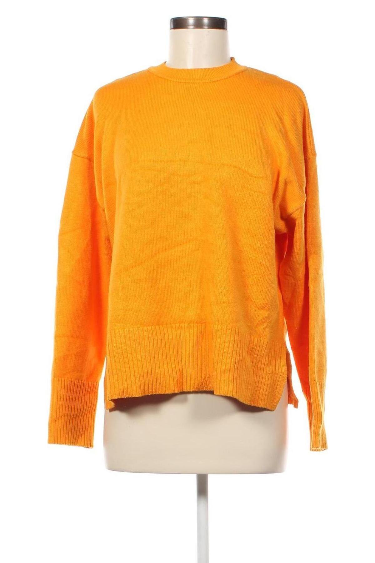 Дамски пуловер Zara, Размер S, Цвят Жълт, Цена 14,04 лв.