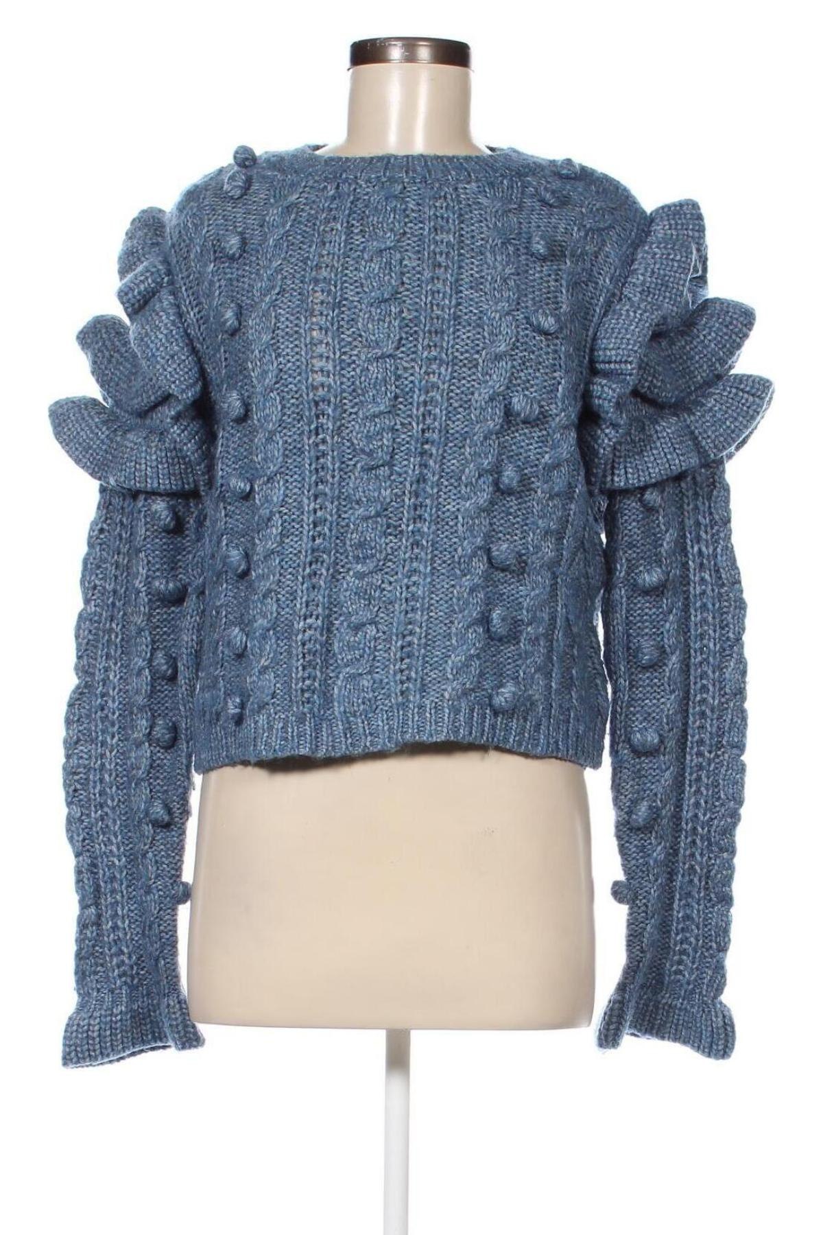 Pulover de femei Zara, Mărime S, Culoare Albastru, Preț 48,85 Lei