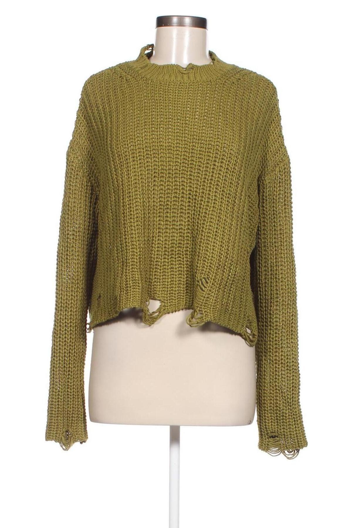 Pulover de femei Zara, Mărime M, Culoare Verde, Preț 48,85 Lei