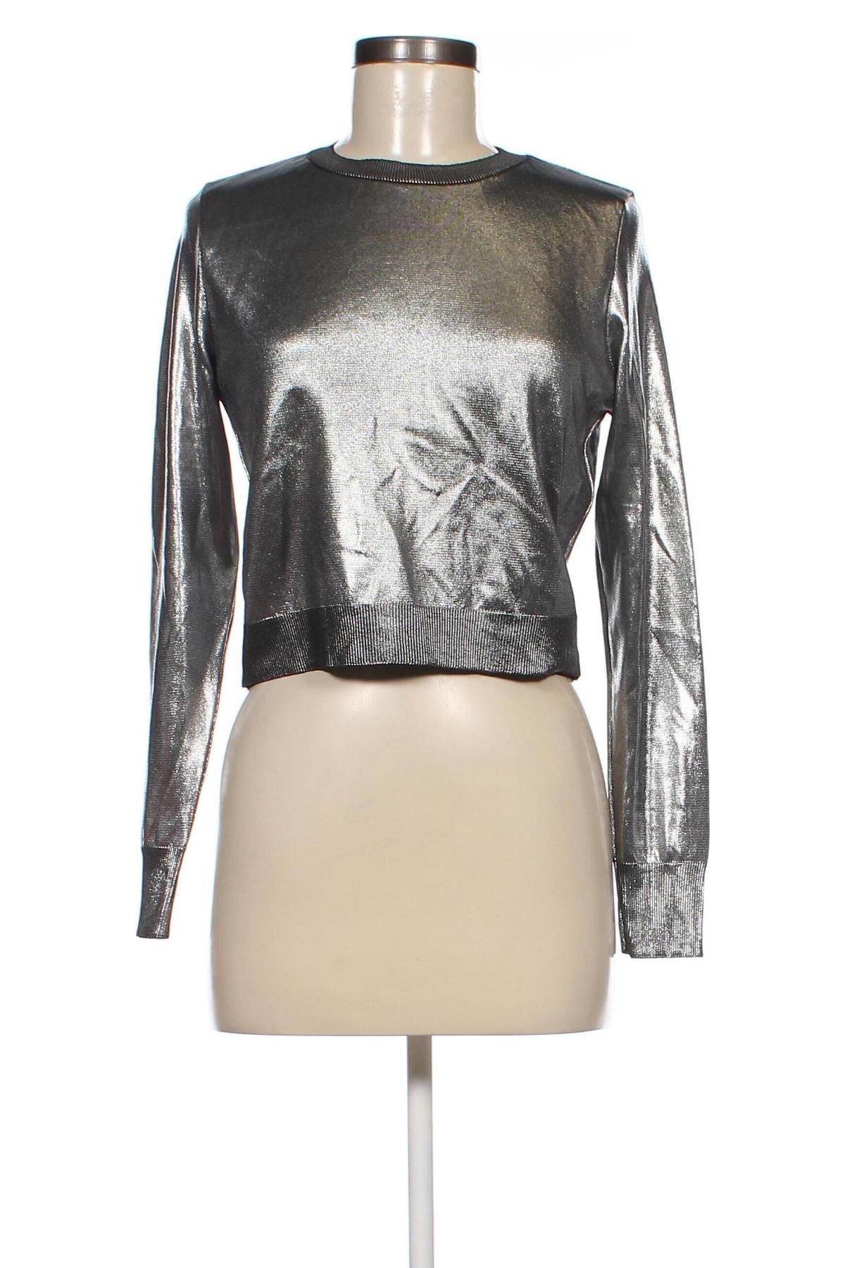 Dámský svetr Zara Knitwear, Velikost S, Barva Stříbrná, Cena  205,00 Kč