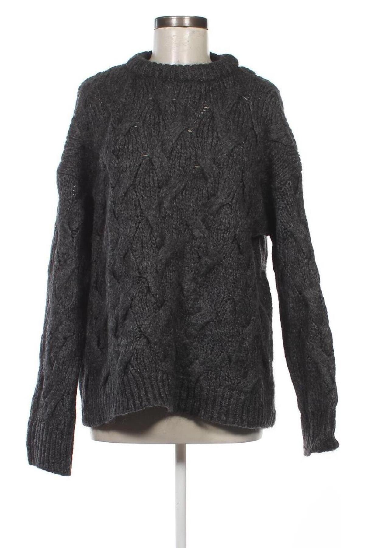 Дамски пуловер Zara Knitwear, Размер S, Цвят Сив, Цена 14,85 лв.
