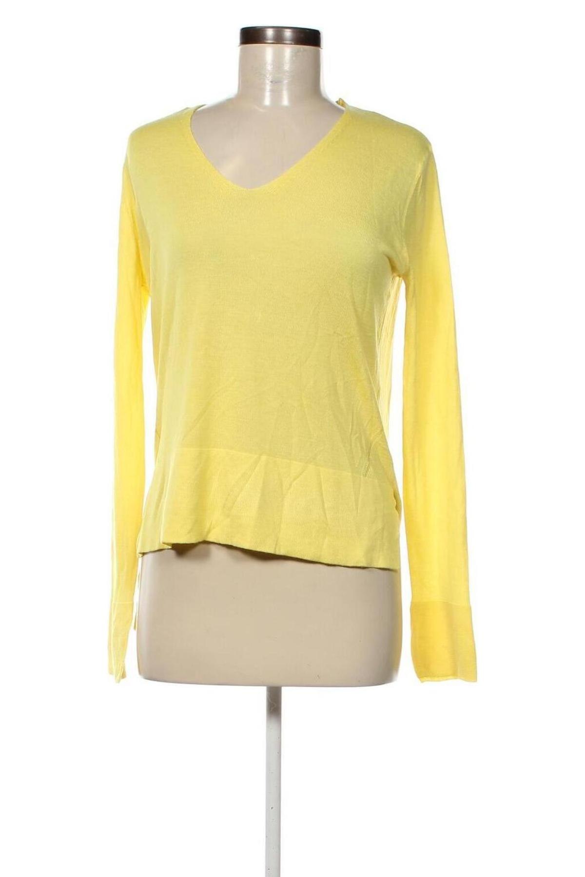 Дамски пуловер Zara Knitwear, Размер S, Цвят Жълт, Цена 14,04 лв.