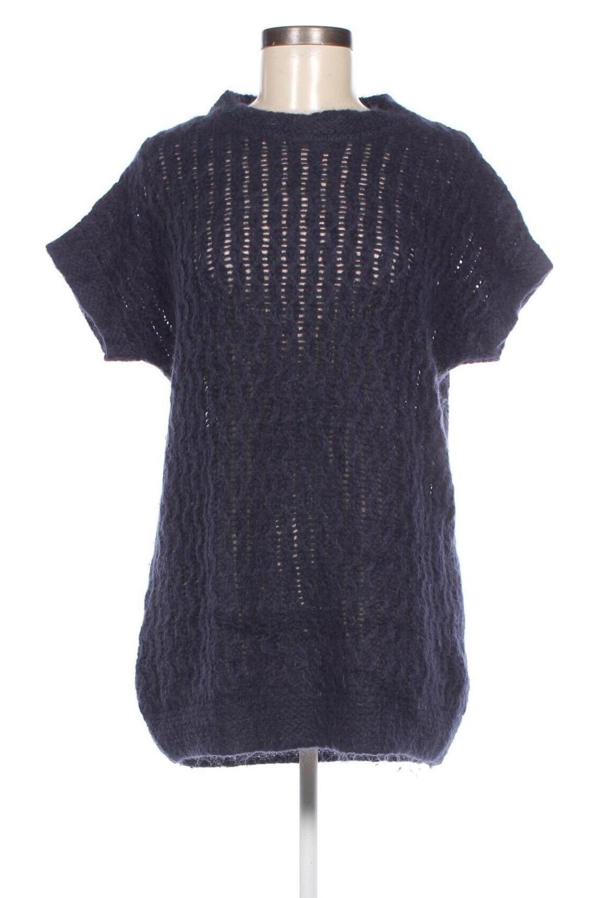 Дамски пуловер Zara Knitwear, Размер M, Цвят Син, Цена 14,04 лв.
