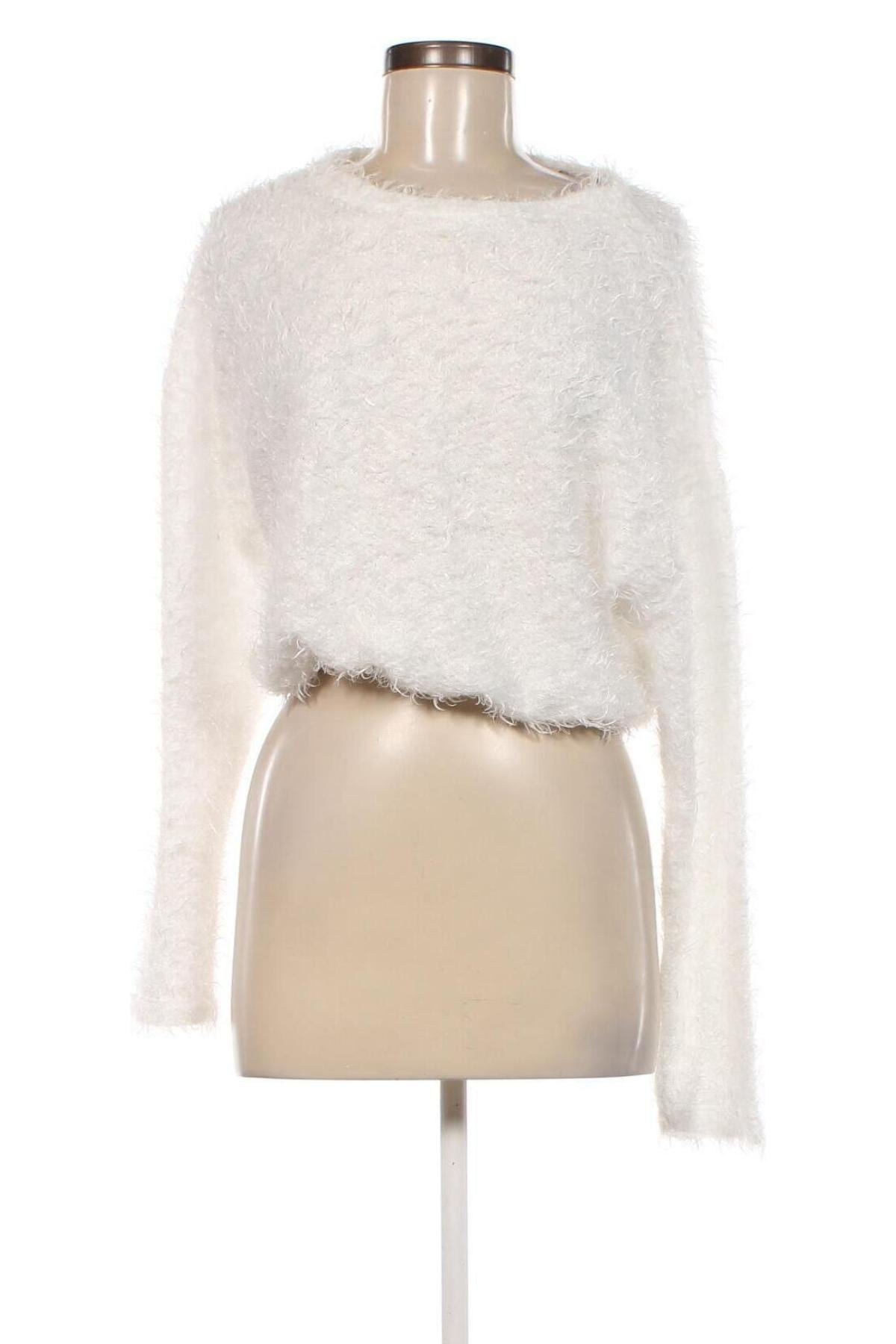 Дамски пуловер Zara Trafaluc, Размер S, Цвят Бял, Цена 14,04 лв.