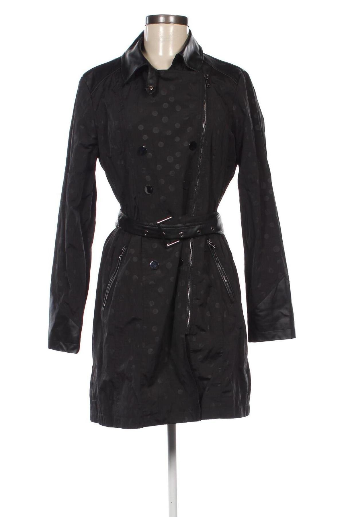 Trench de femei, Mărime L, Culoare Negru, Preț 133,99 Lei