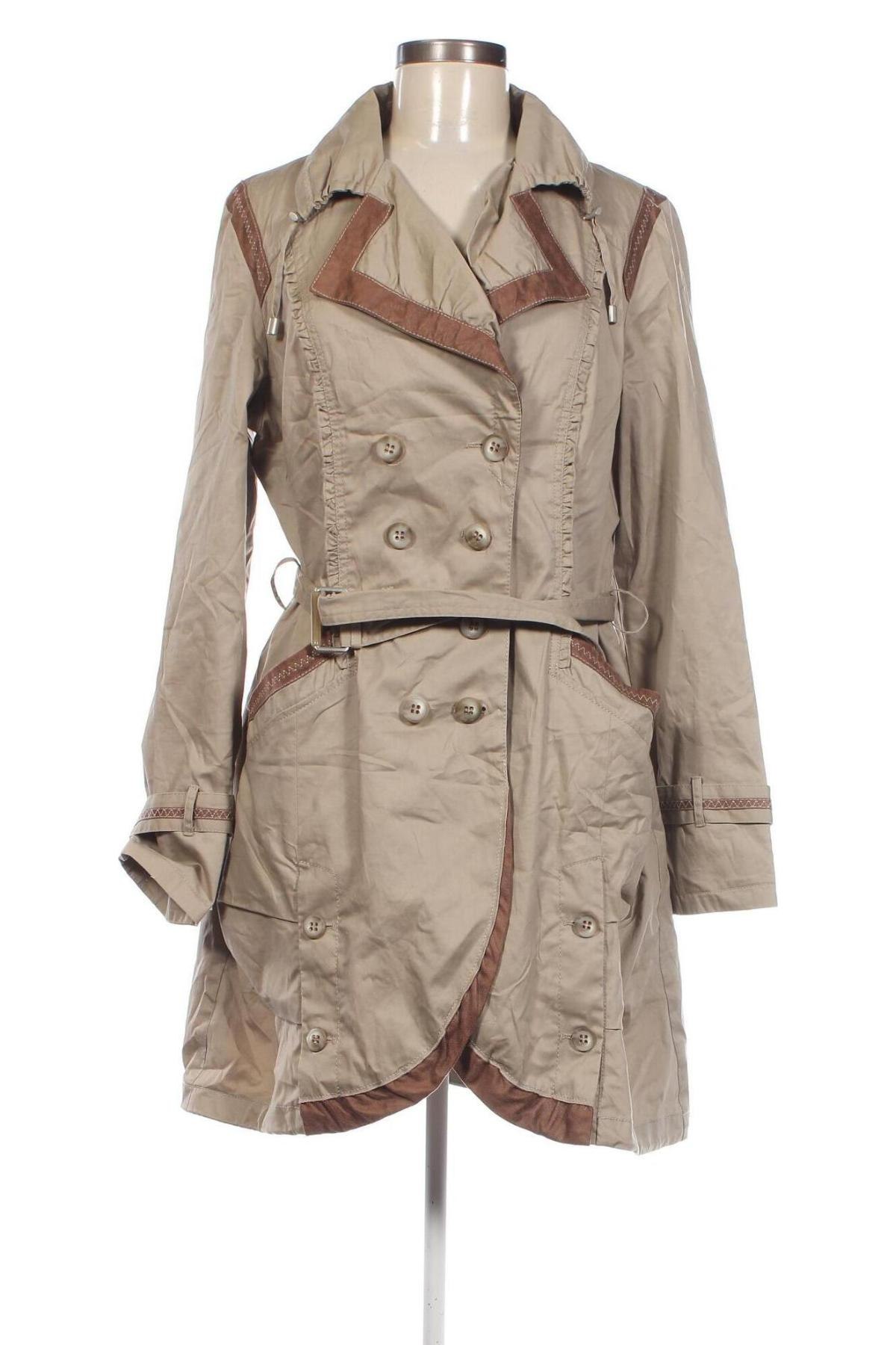 Damen Trench Coat Biba, Größe M, Farbe Beige, Preis € 18,37