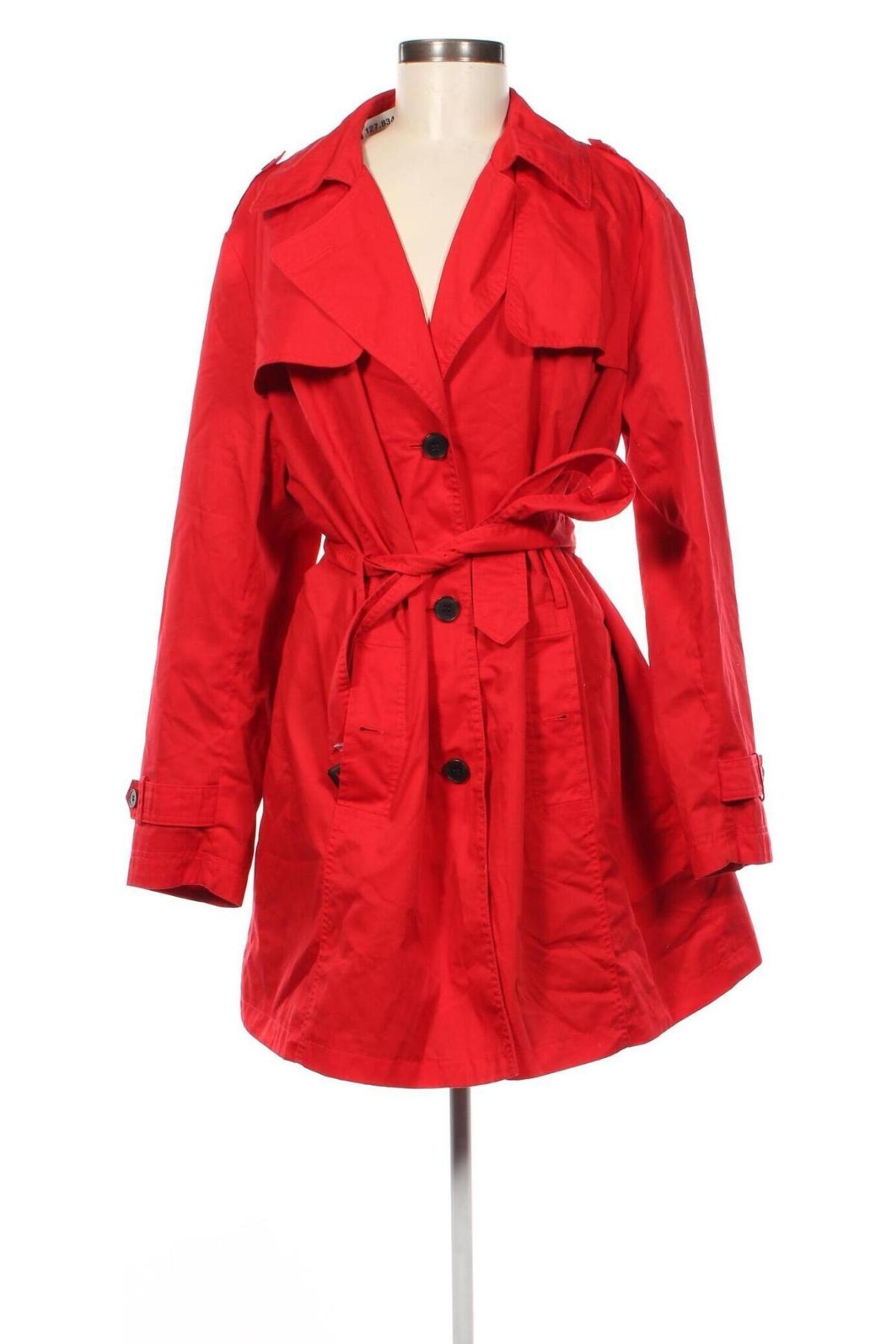 Damen Trenchcoat C&A, Größe XXL, Farbe Rot, Preis 31,31 €