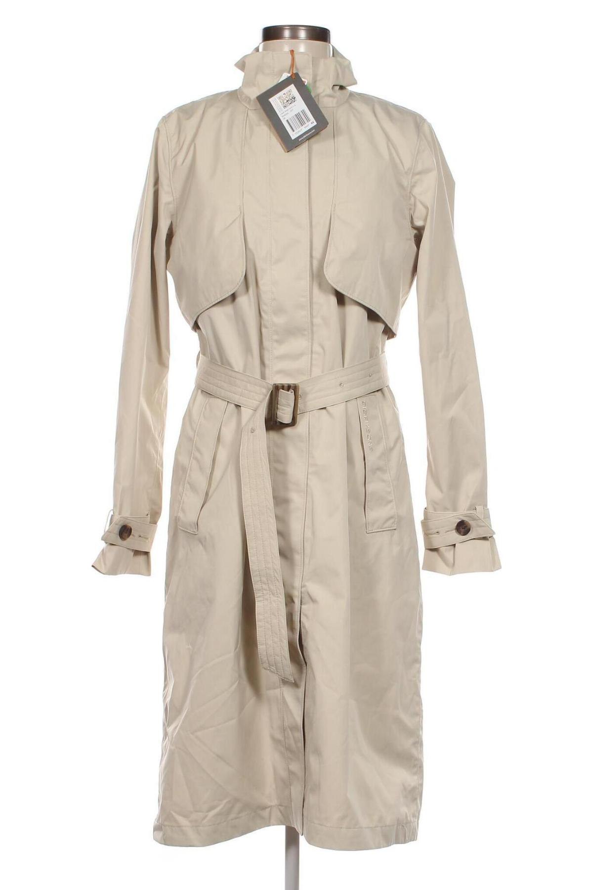 Damen Trenchcoat Didriksons, Größe M, Farbe Beige, Preis 116,91 €