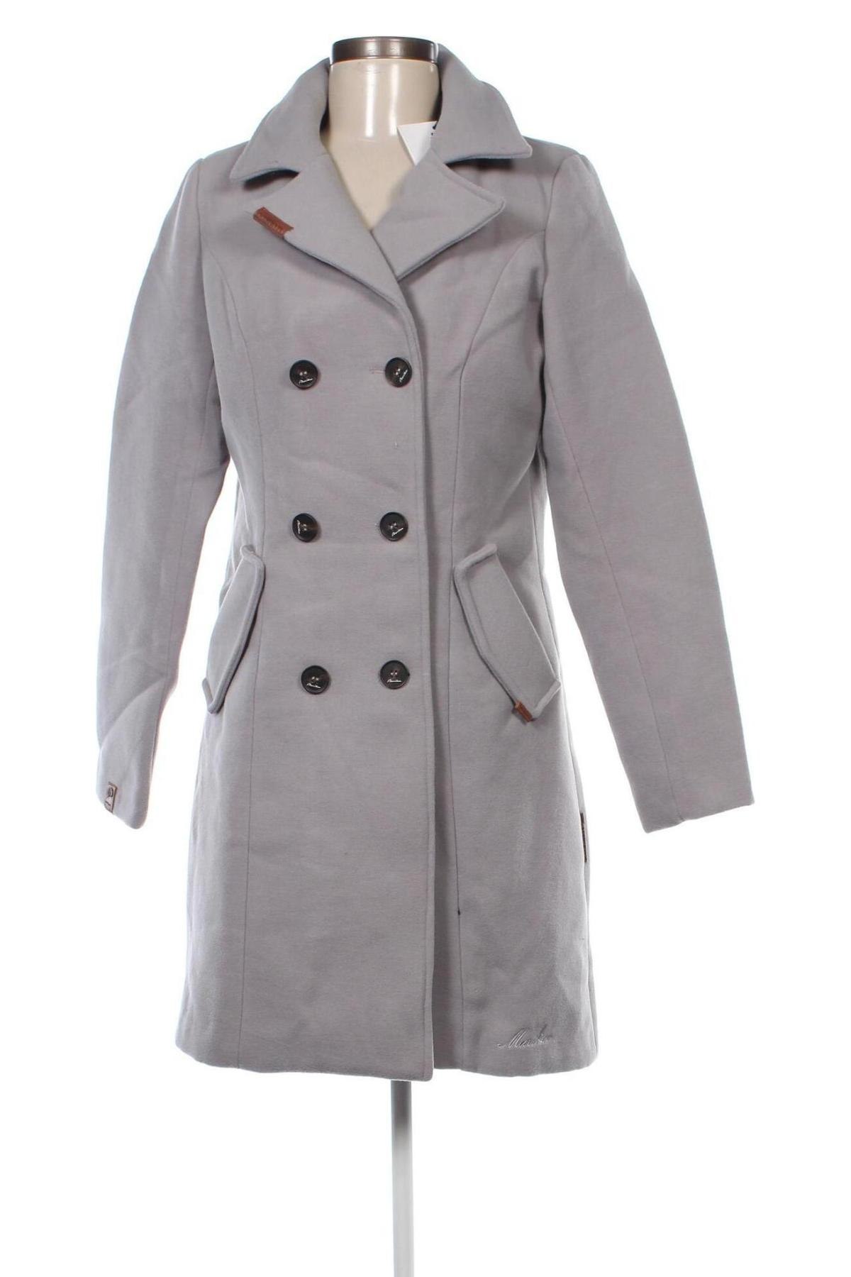 Γυναικείο παλτό Marikoo, Μέγεθος M, Χρώμα Γκρί, Τιμή 136,40 €
