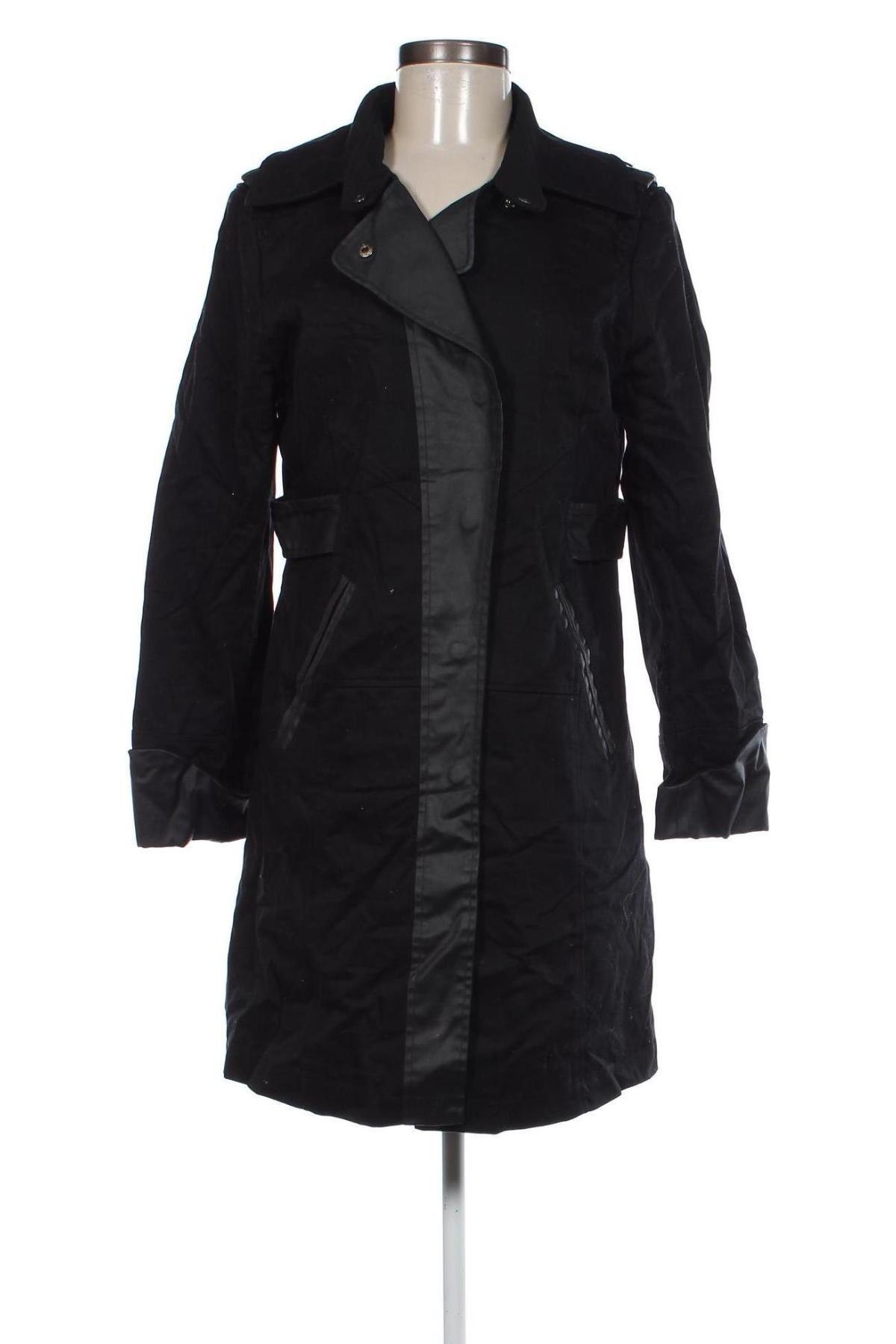 Дамски шлифер Minus, Размер M, Цвят Черен, Цена 91,30 лв.