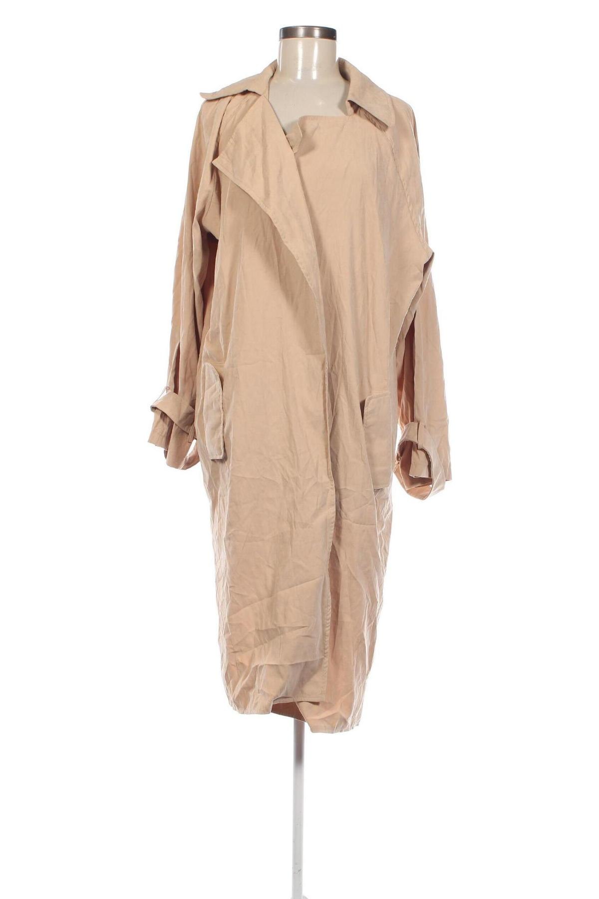 Dámsky prechodný kabát  SHEIN, Veľkosť L, Farba Béžová, Cena  13,61 €